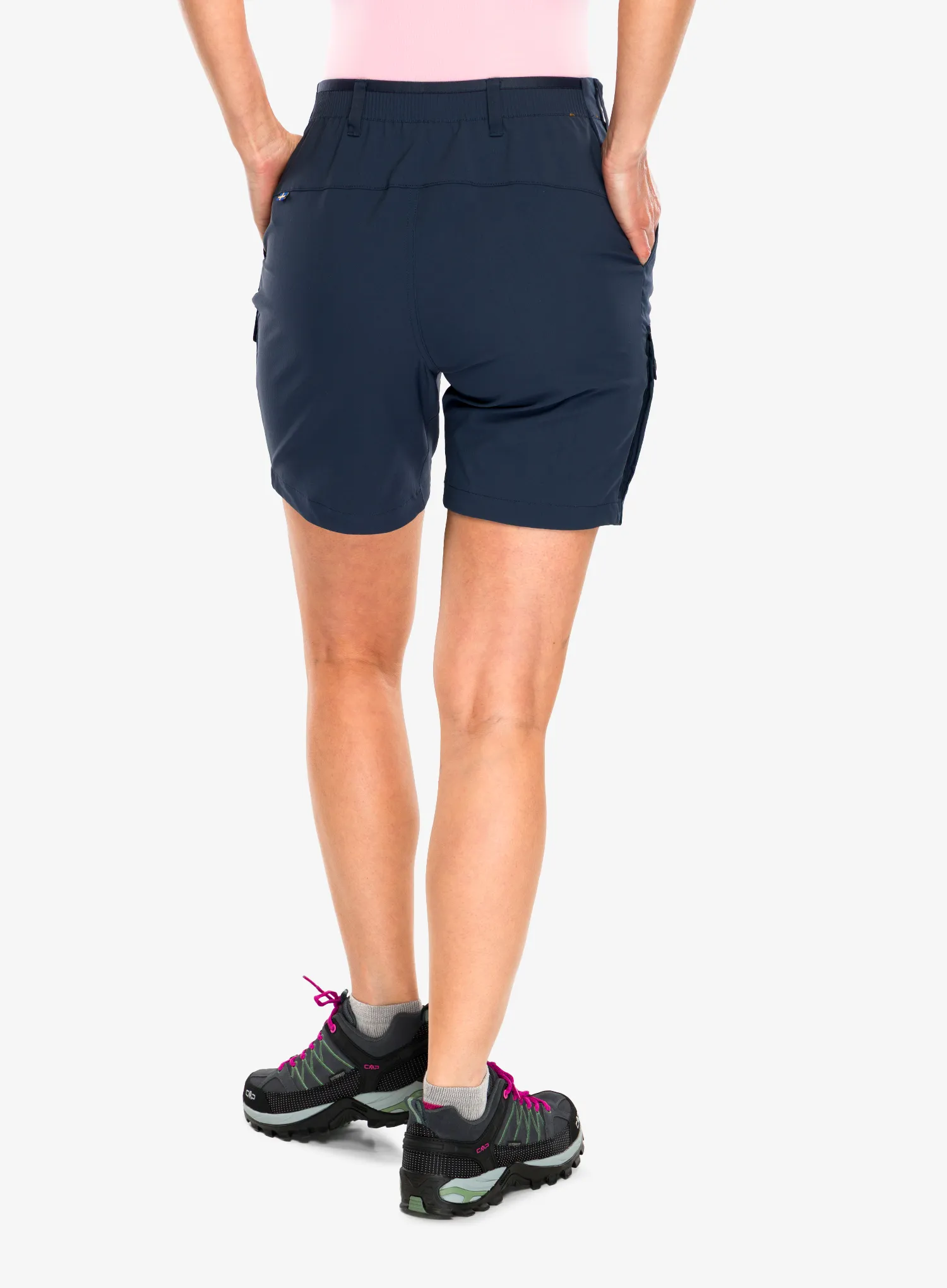 Шорти туристичні жіночі Fjallraven Abisko Hybrid Trail Shorts - navy