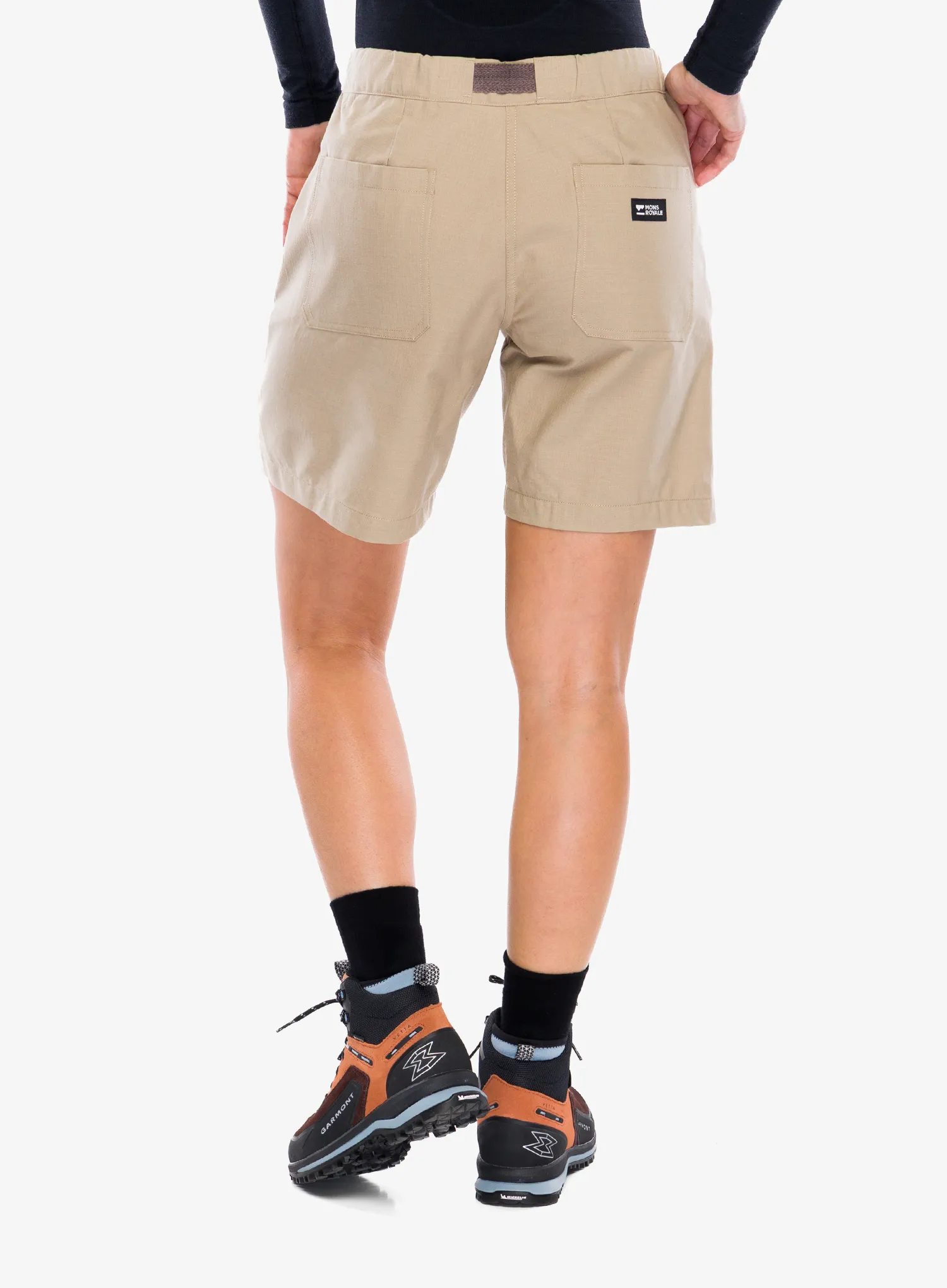 Шорти туристичні жіночі Mons Royale Escapade Shorts - birch/birch