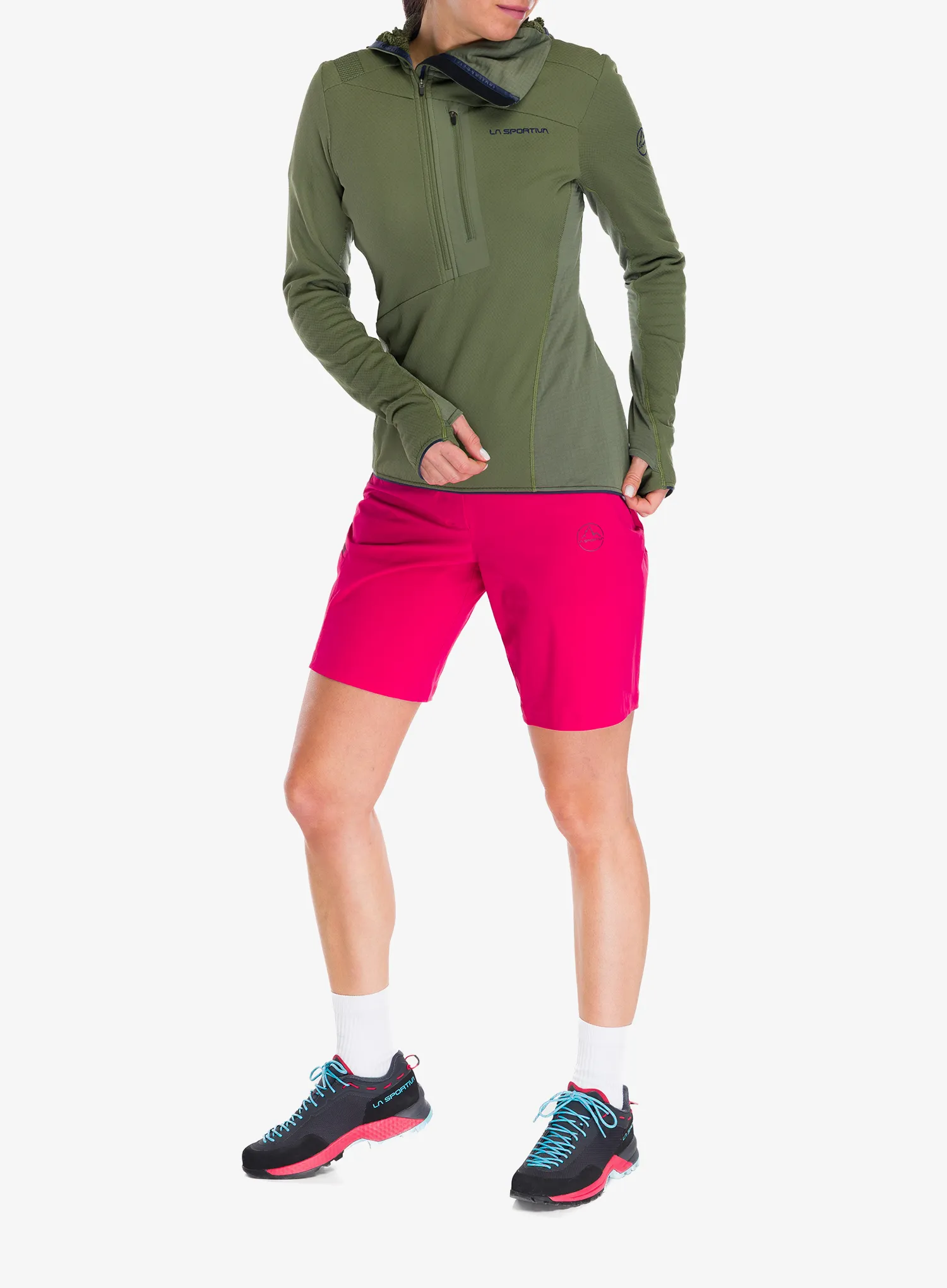Шорти туристичні La Sportiva Monument Shorts - azalea/redwood