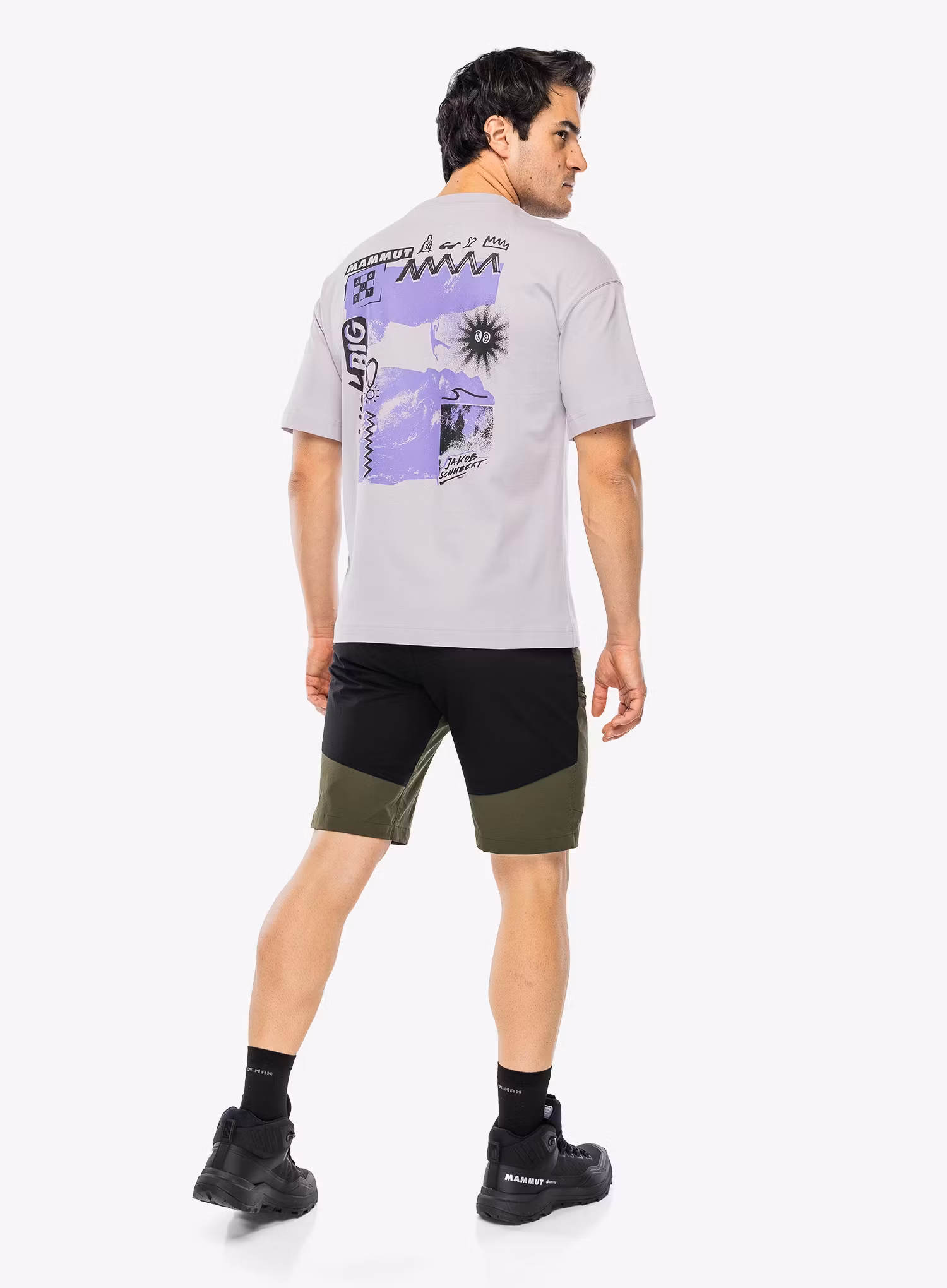Шорти туристичні Mammut Zinal Hybrid Shorts - dark marsh/black