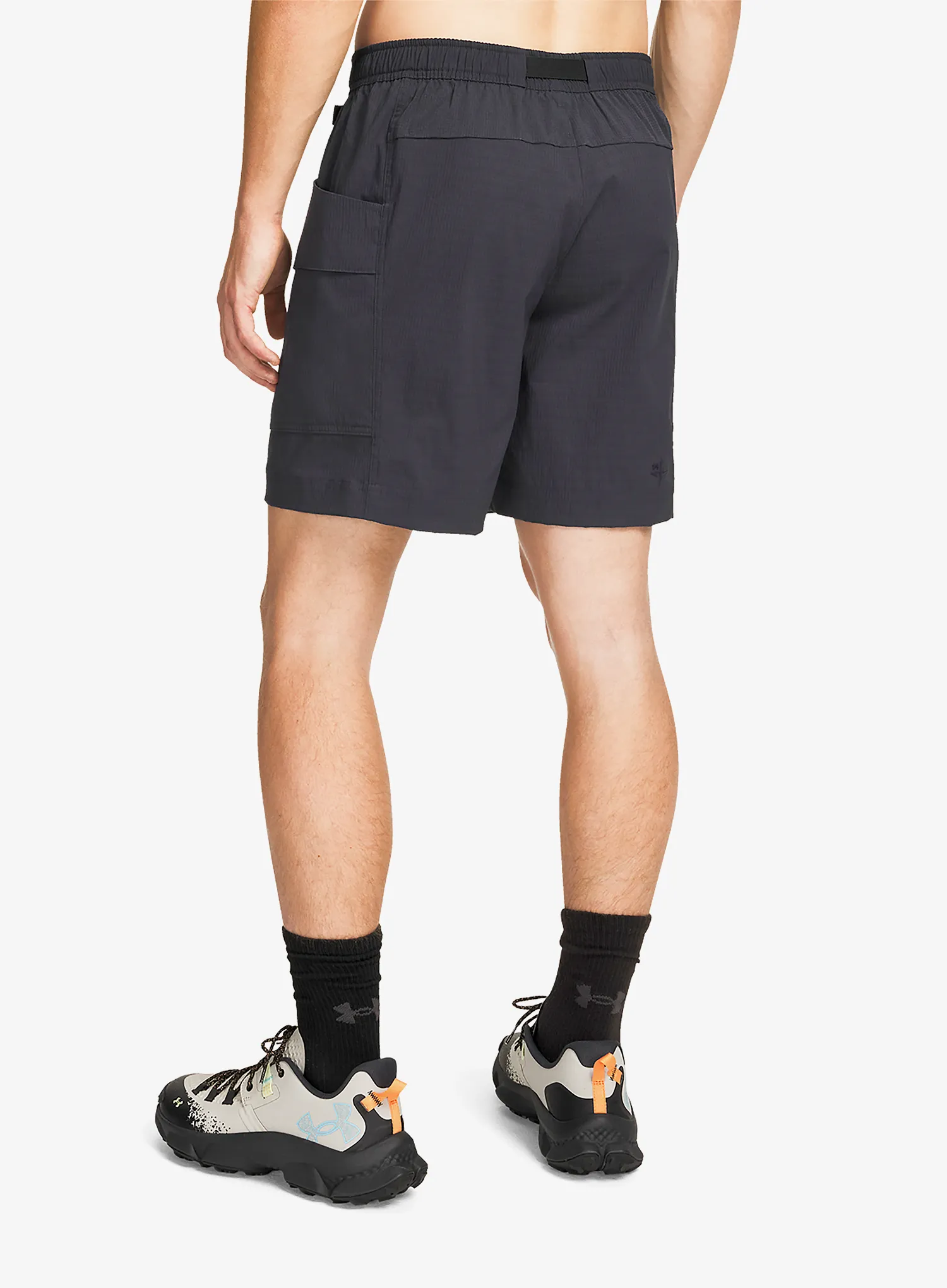 Шорти туристичні Under Armour Explor Hike Cargo Short - anthracite/black