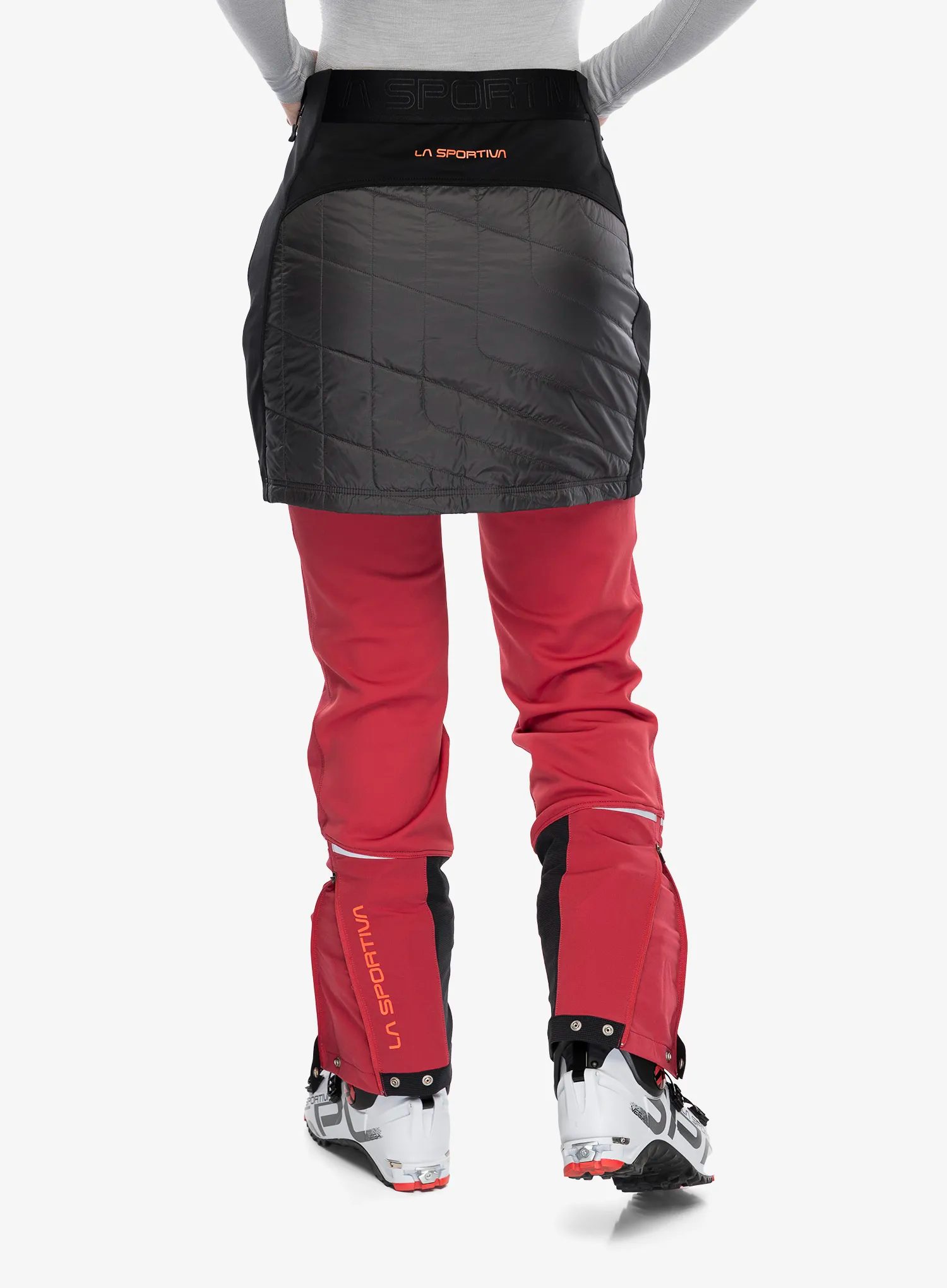 Спідниця утеплена La Sportiva Warm Up Primaloft Skirt - carbon/cherry tomato