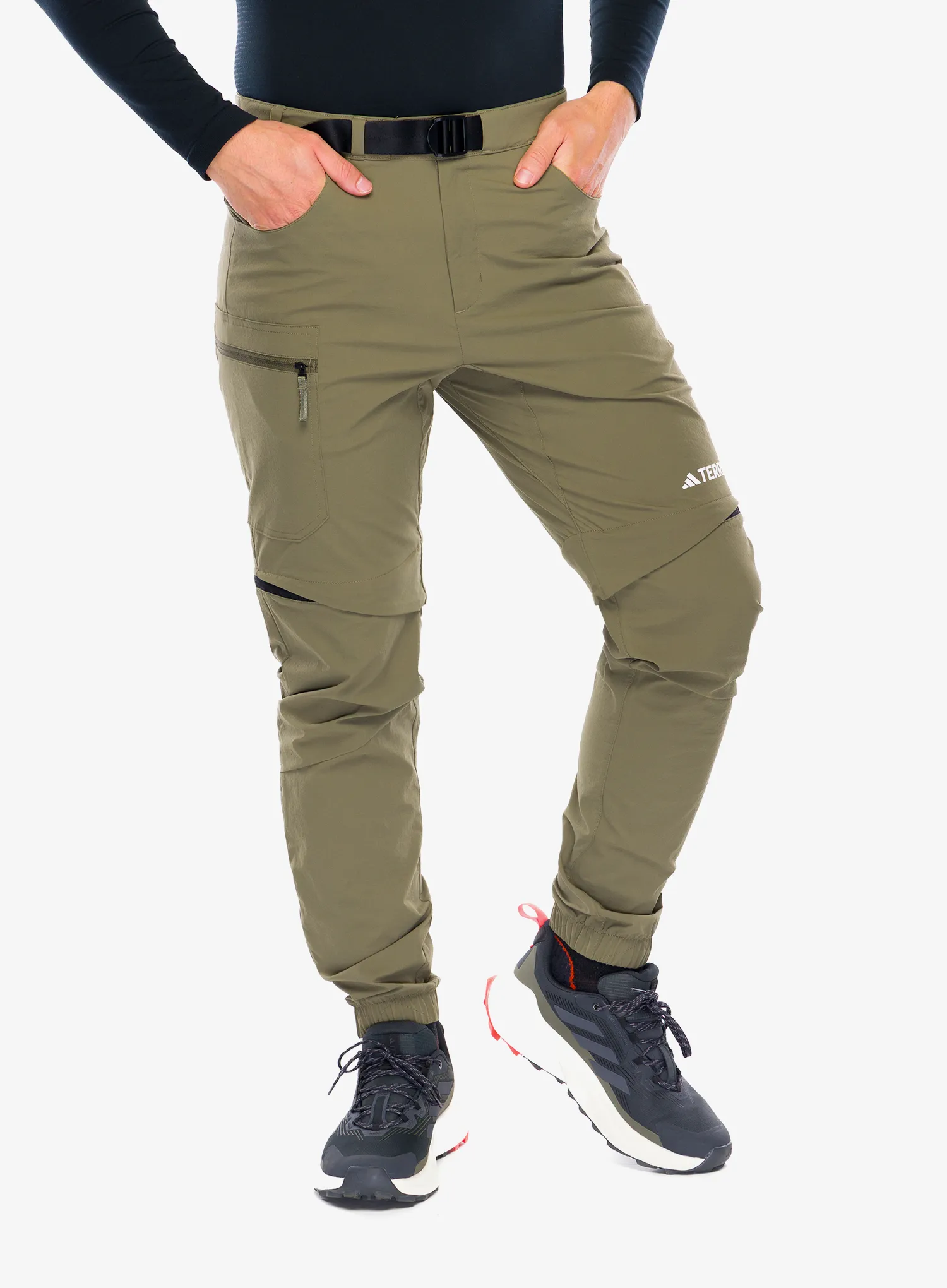 Штани adidas TERREX Utilitas Zip Off Pants - olive strata | 8a.ua