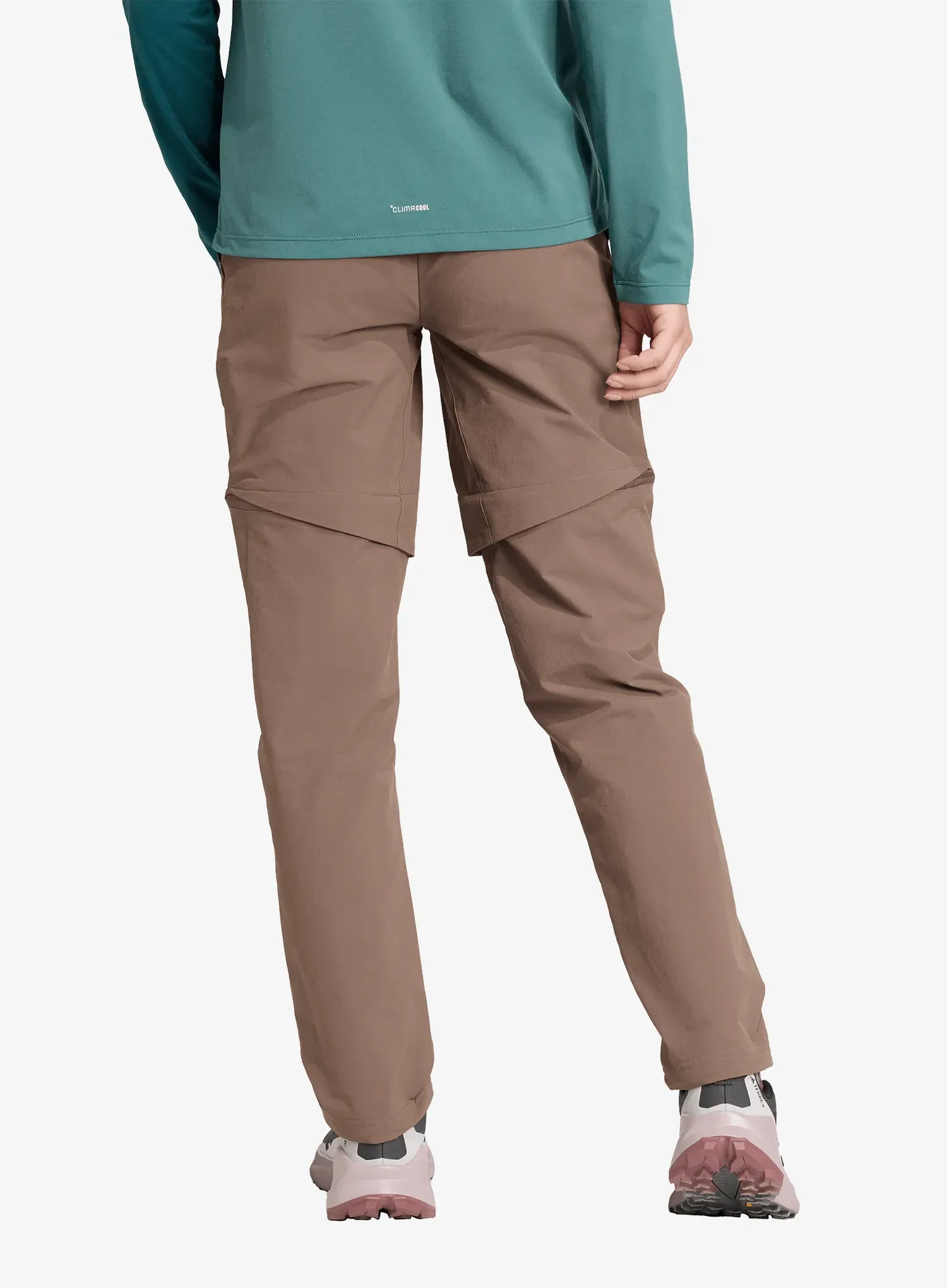 Штани жіночі adidas TERREX Multi Zip-Off Joggers - earth strata