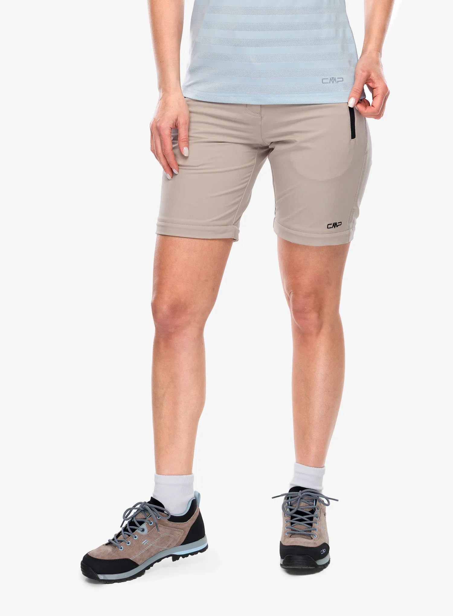 Штани жіночі CMP Evelynn Zip Off Pant - sabbia/antracite