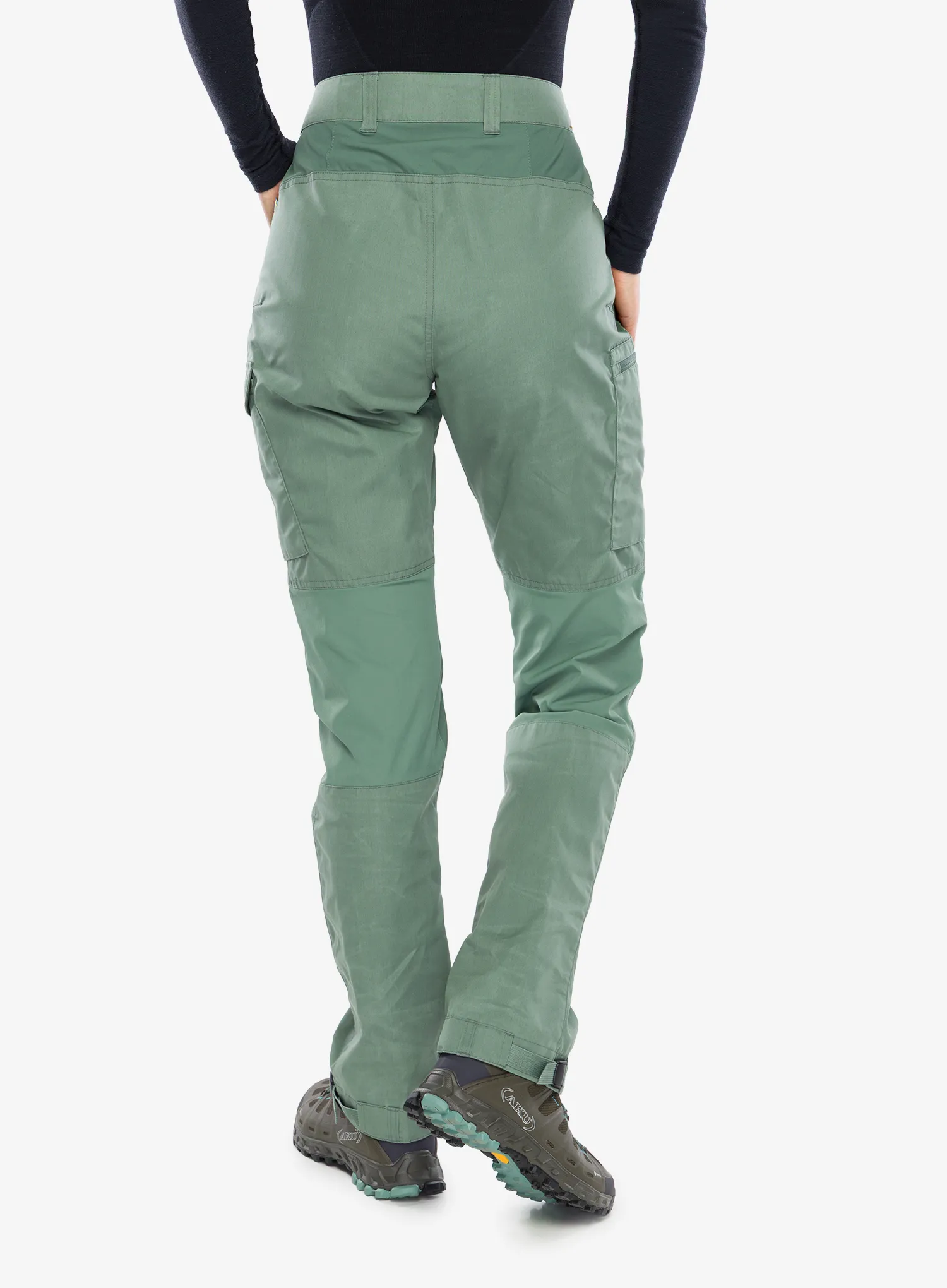 Штани жіночі Fjallraven Kaipak Trousers Curved - patina green