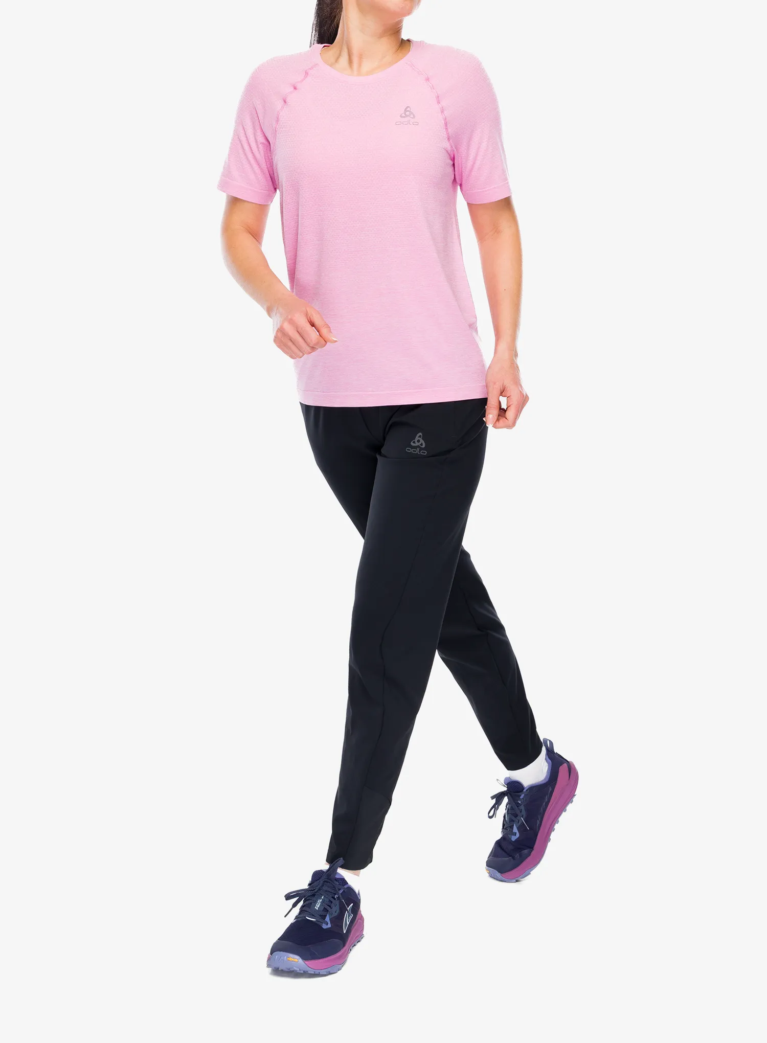 Штани для бігу жіночі Odlo Zeroweight Regular Length - black