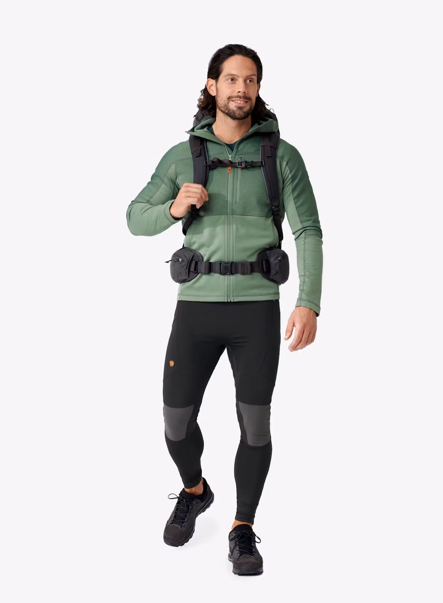 Штани Fjallraven Abisko Trekking Tights Pro - black/iron grey