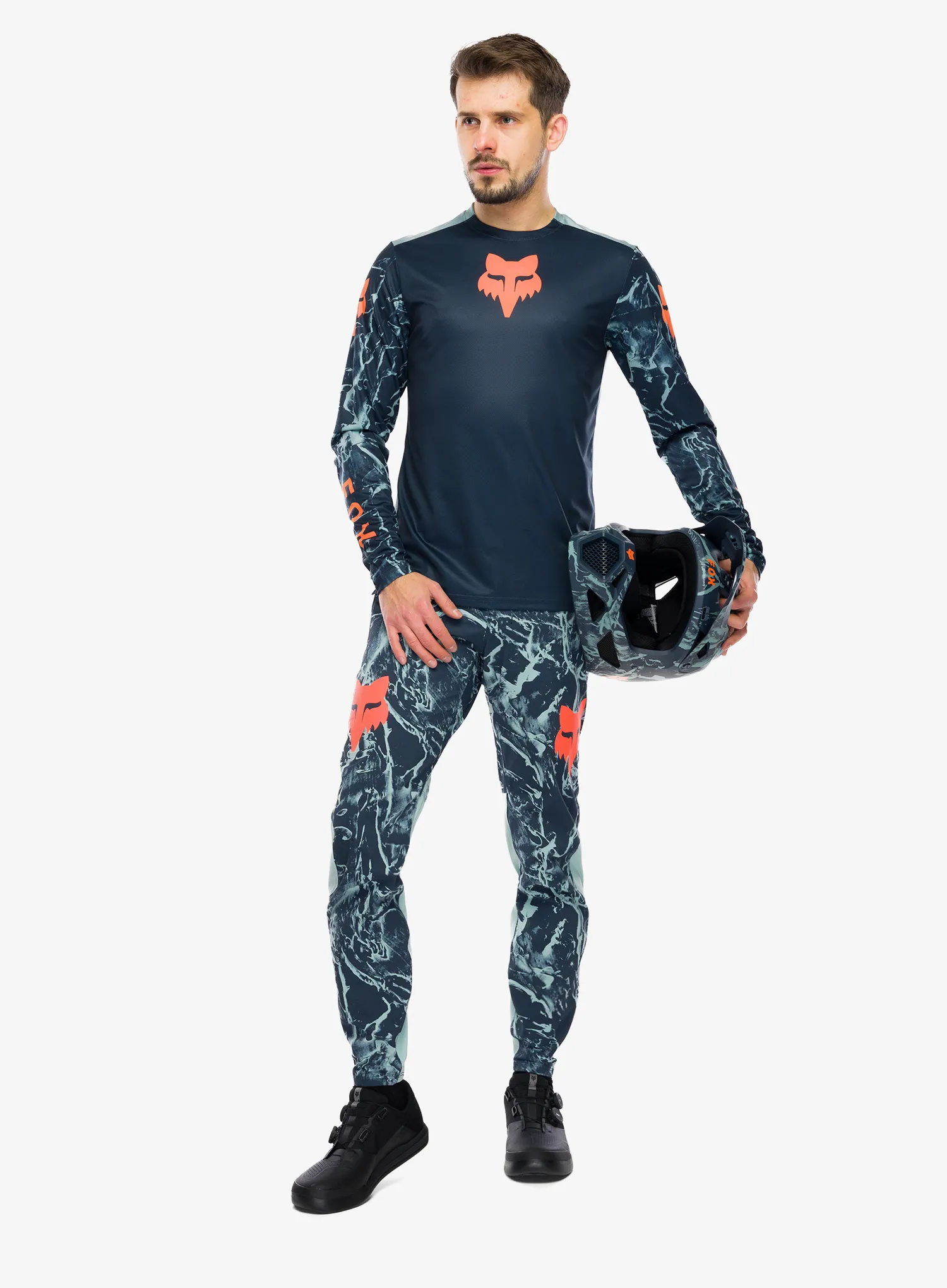 Велоштани Fox Ranger Pant Image Print - arctic blue