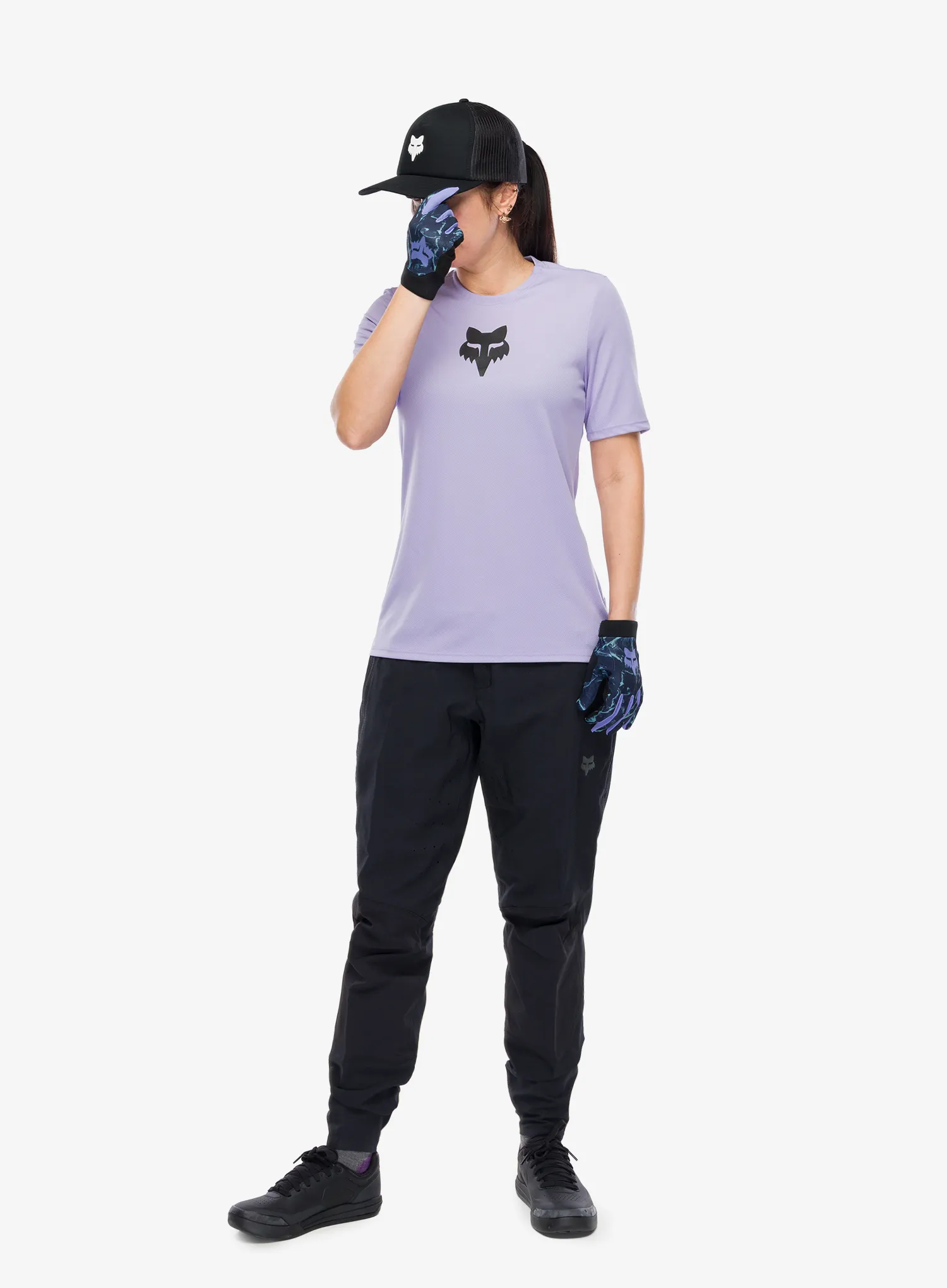 Жіноча велоштани Fox Defend Pant - black/black