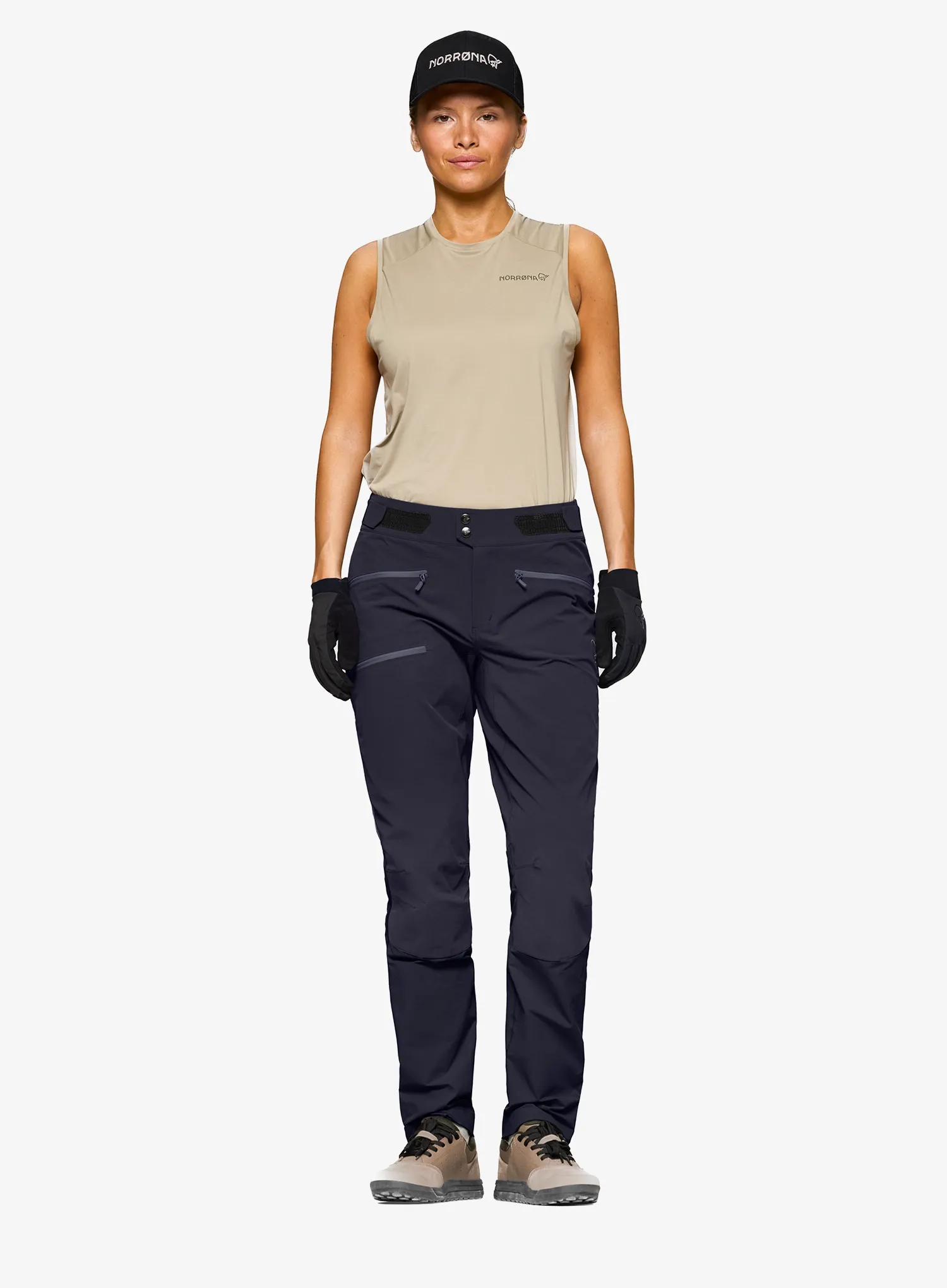 Жіноча велоштани Norrona Fjora Flex1 Pants - caviar black