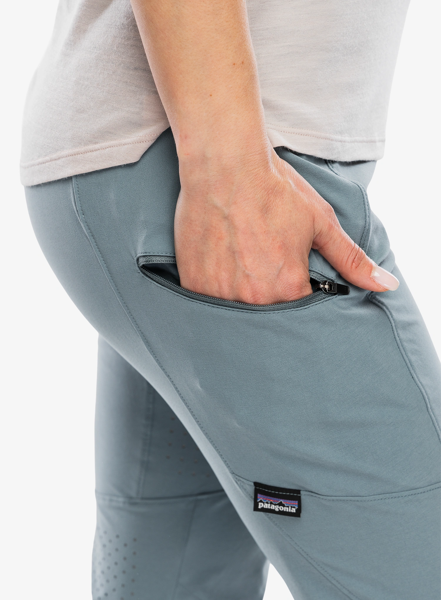 Жіноча велоштани Patagonia Dirt Craft Pants - blue sage