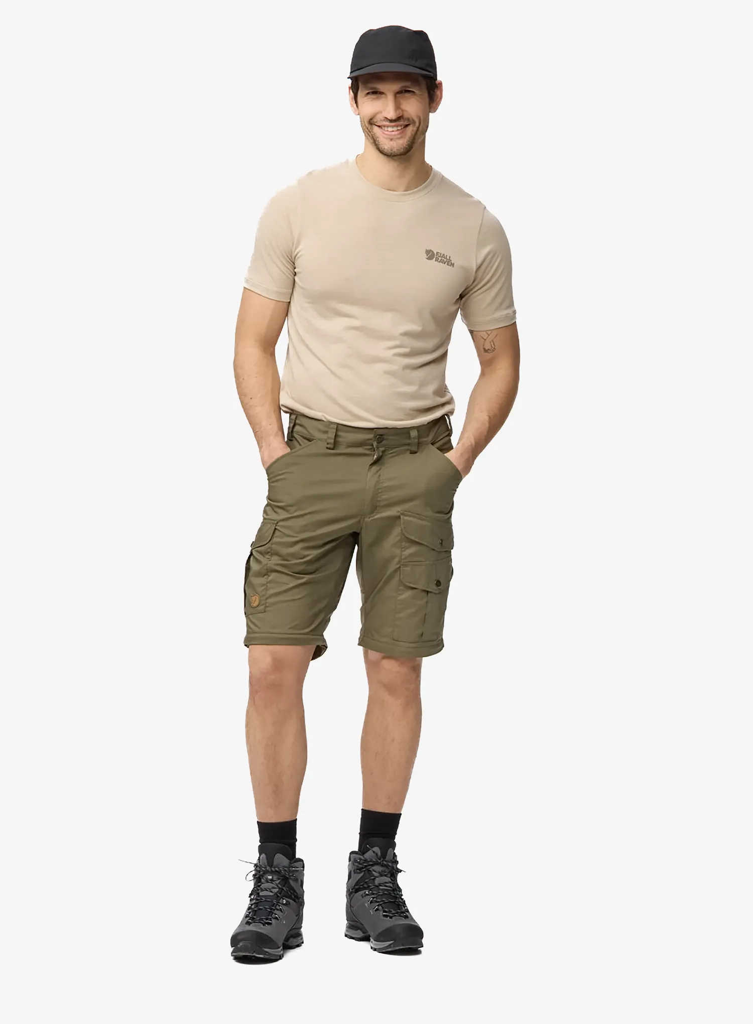 Штани тактичні Fjallraven Vidda Pro Lite Zip-off Trs - laurel green