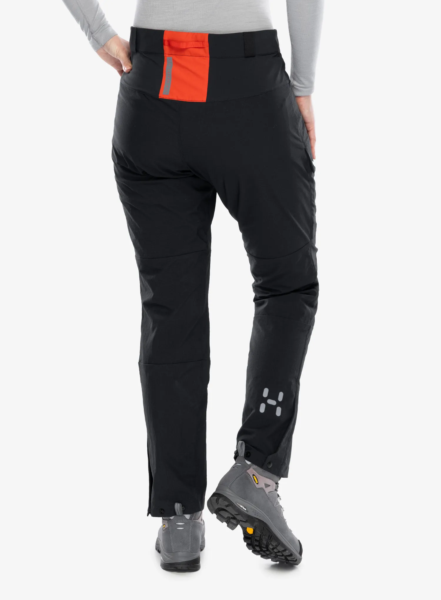 Штани трекінгові жіночі Haglofs L.I.M ZT Pant - true black/zenith red