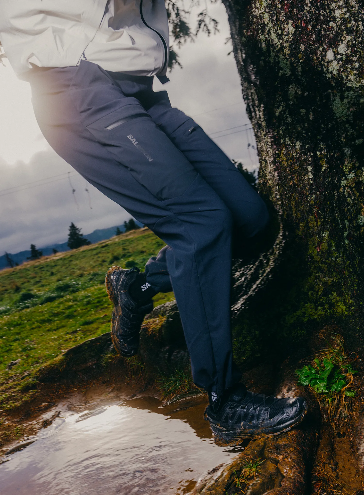 Штани туристичні жіночі Salomon Outerpath Utility  - deep black