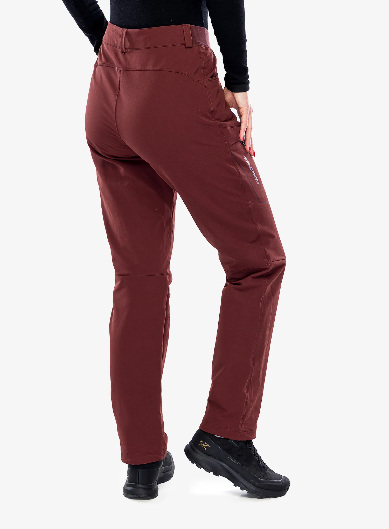 Штани туристичні жіночі Salomon Wayfarer Warm Pant - rum raisin