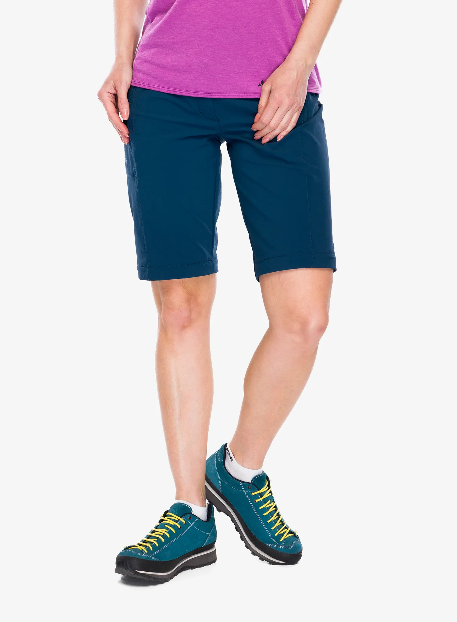 Штани туристичні жіночі Vaude Farley Stretch ZO T-Zip Pants II - dark sea
