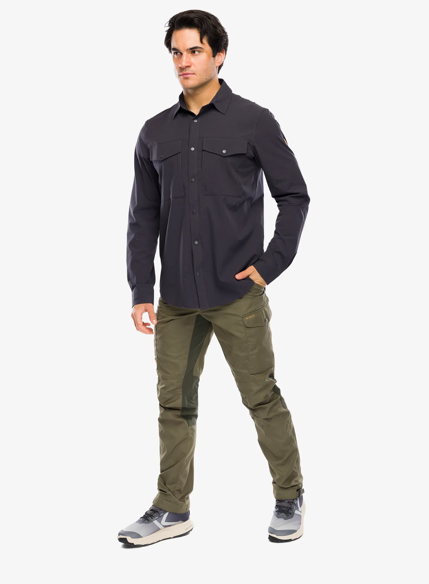 Штани туристичні Fjallraven Kaipak Trousers - laurel green/deep forest