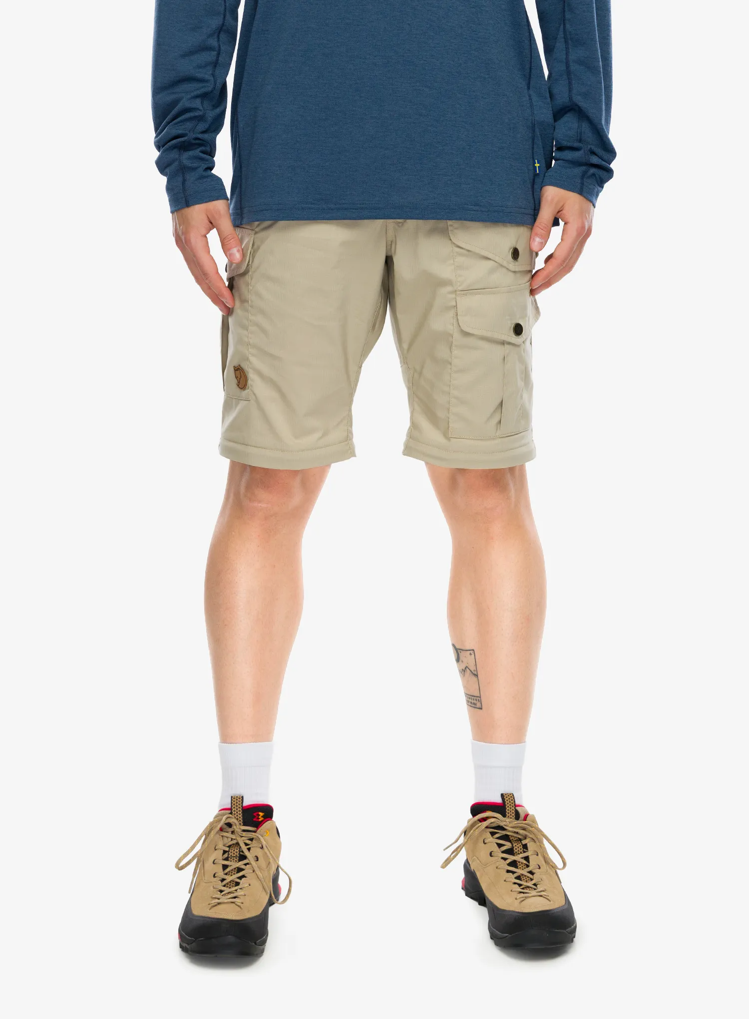 Штани туристичні Fjallraven Vidda Pro Lite Zip-off Trs - fossil