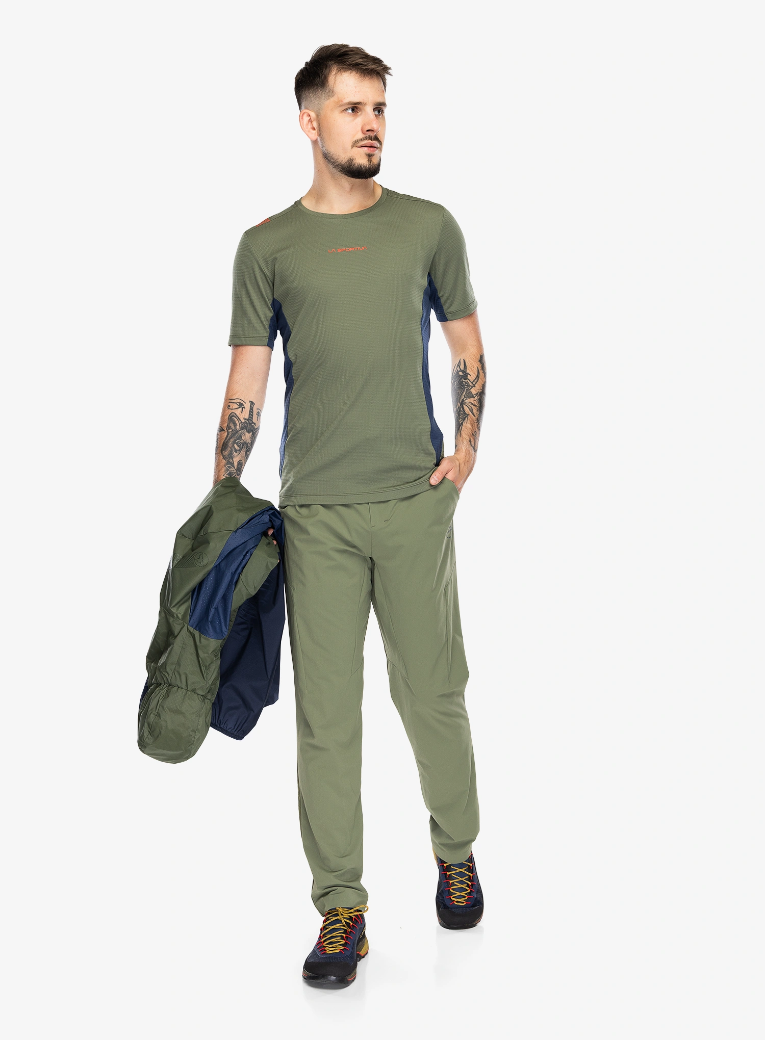 Штани туристичні La Sportiva Trail Guard Pants - cypress/night sky