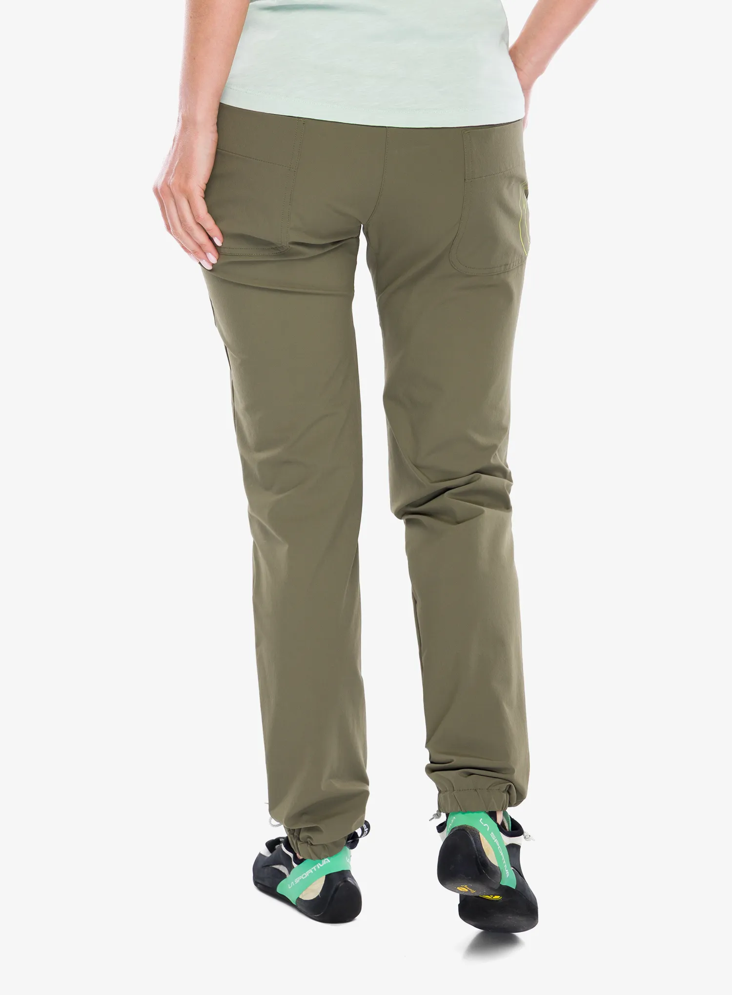 Штани скелелазні жіночі Edelrid Radar Pants II - alga green