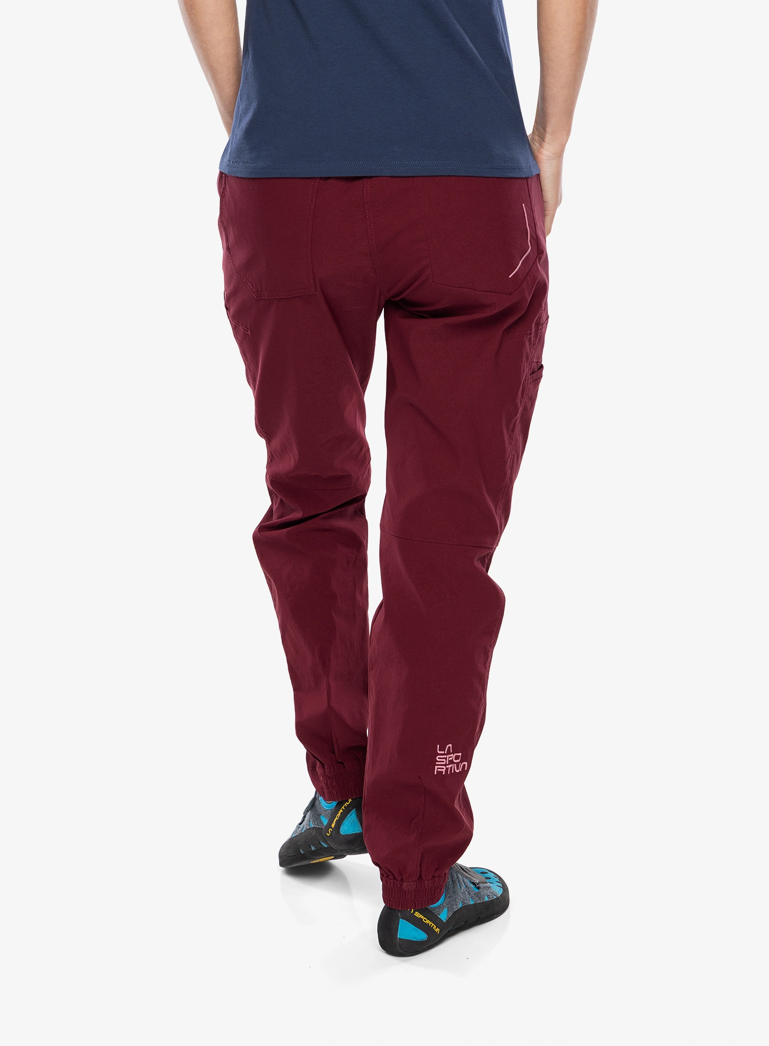 Штани скелелазні жіночі La Sportiva Mantra Pant - redwood/rosebay