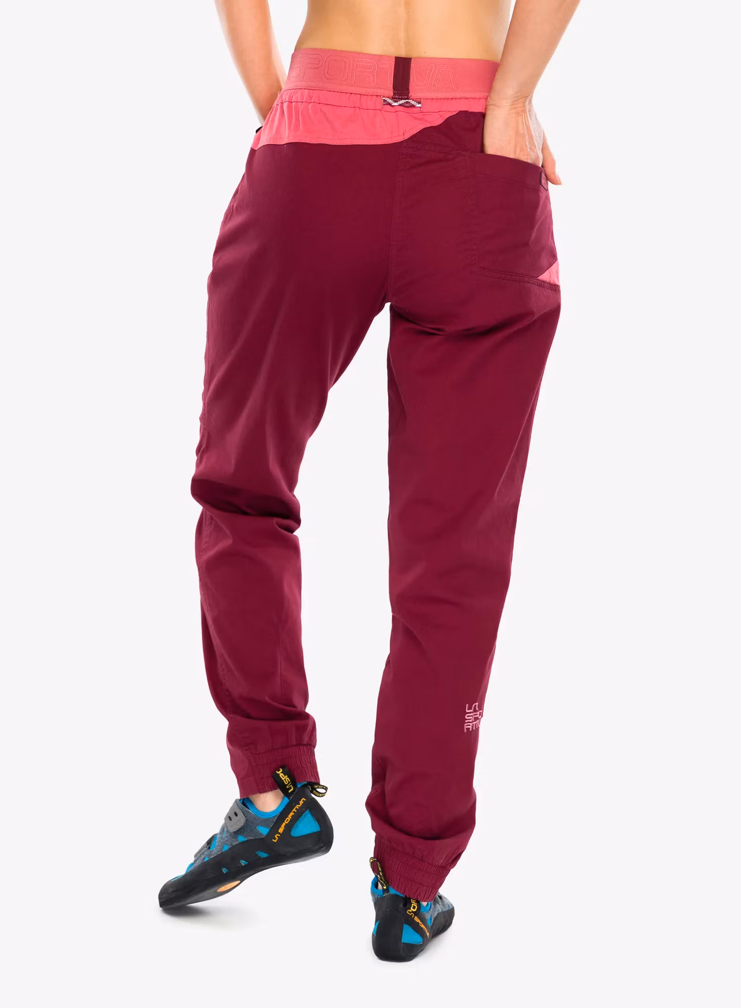 Штани скелелазні жіночі La Sportiva Tundra Pants - redwood/rosebay