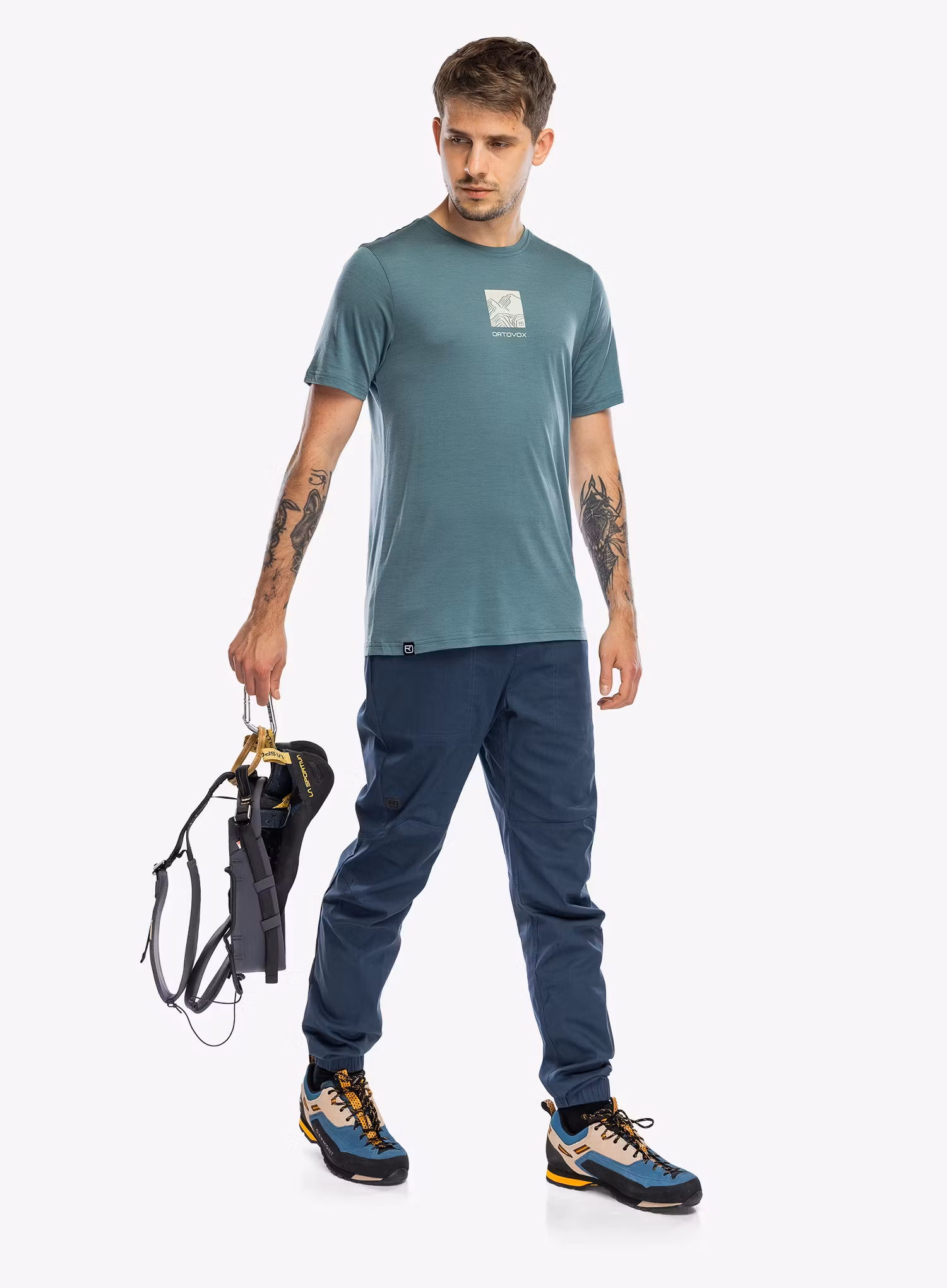 Штани для скелелазіння Ortovox Affinity Pants - blue nunatak