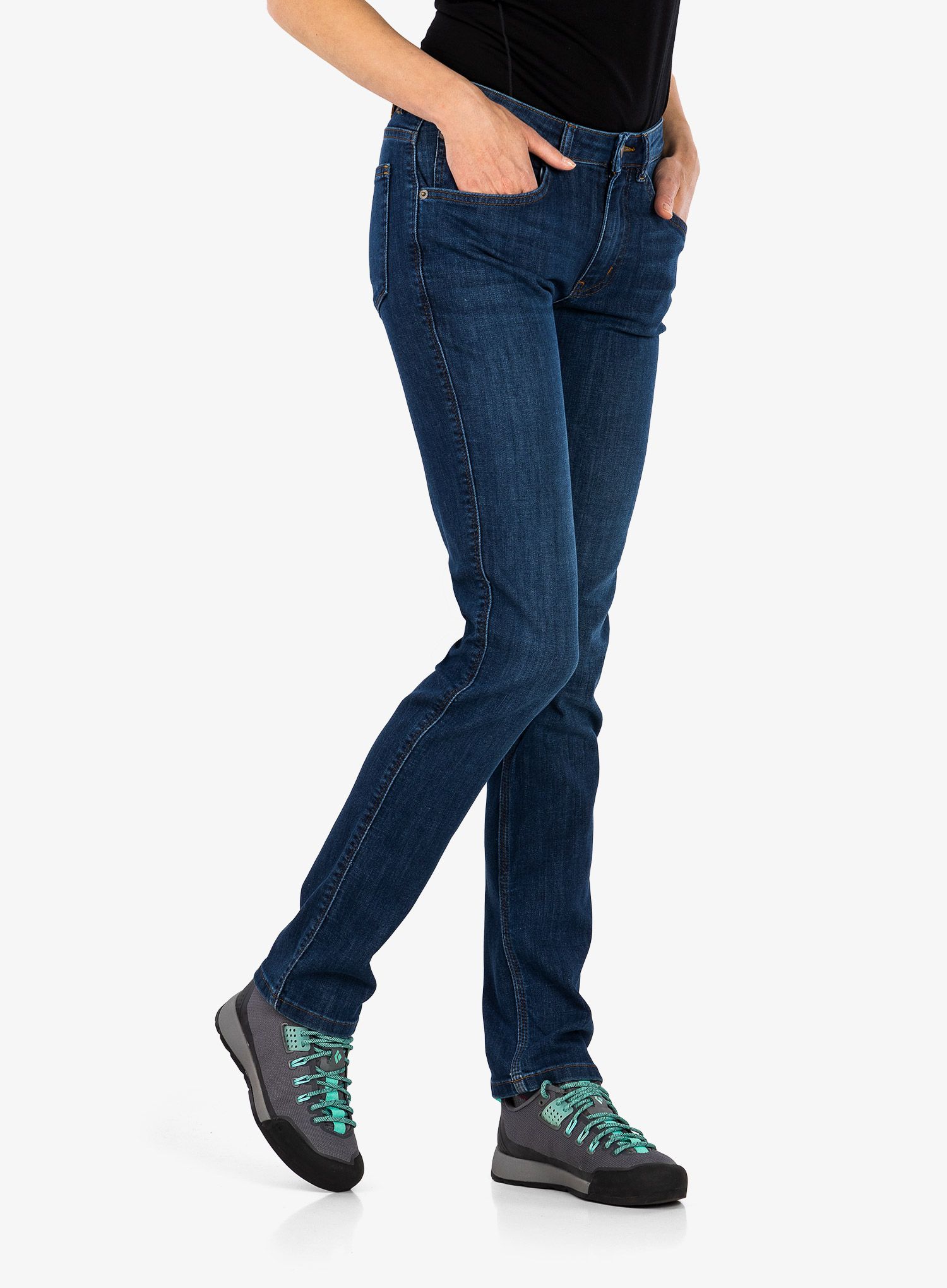 Штани жіночі DUER Performance Denim Slim Straight - aged stone