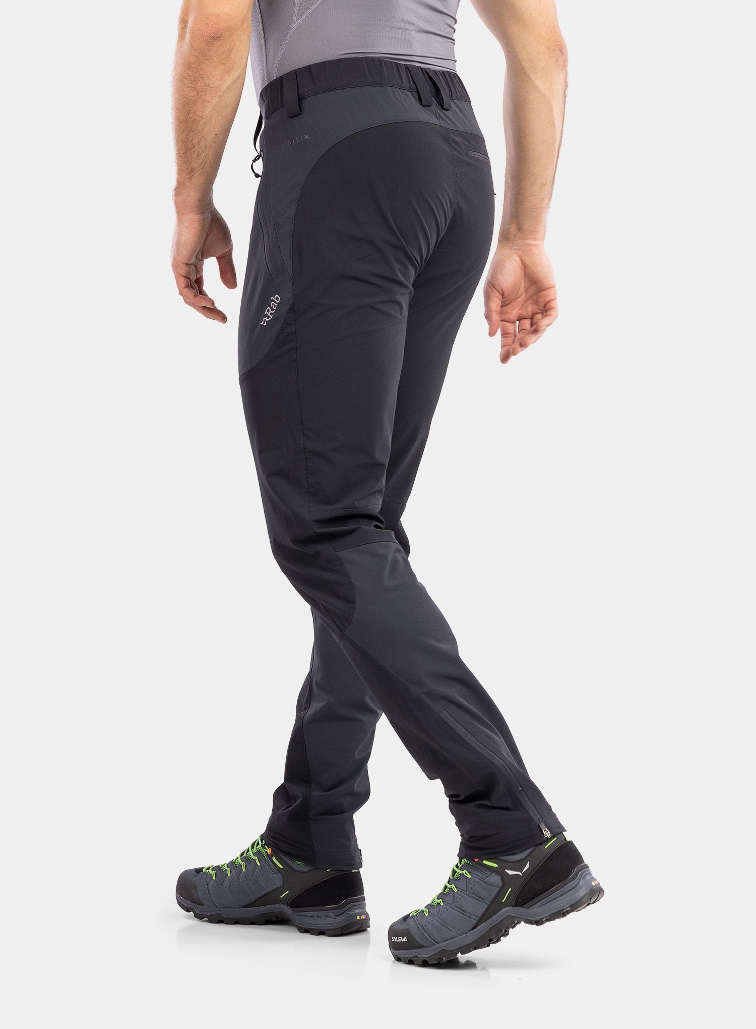 Штани трекінгові чоловічі Rab Torque Mountain Pants - beluga/black