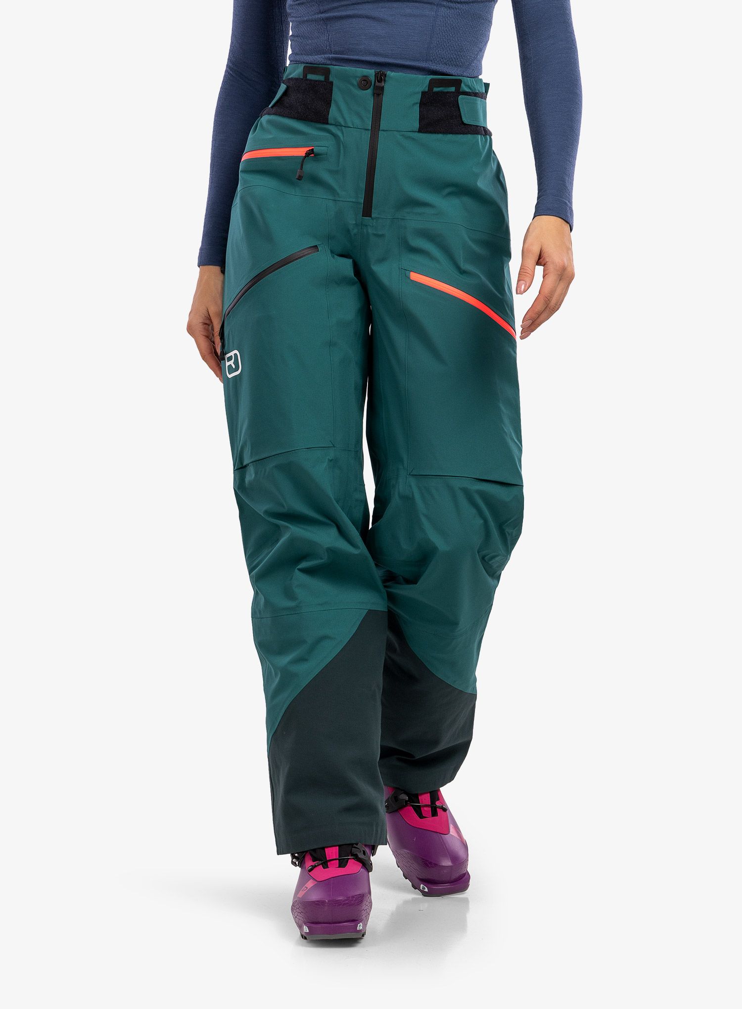 Жіночі штани з мембраною Ortovox 3l Deep Shell Pants - pacific green