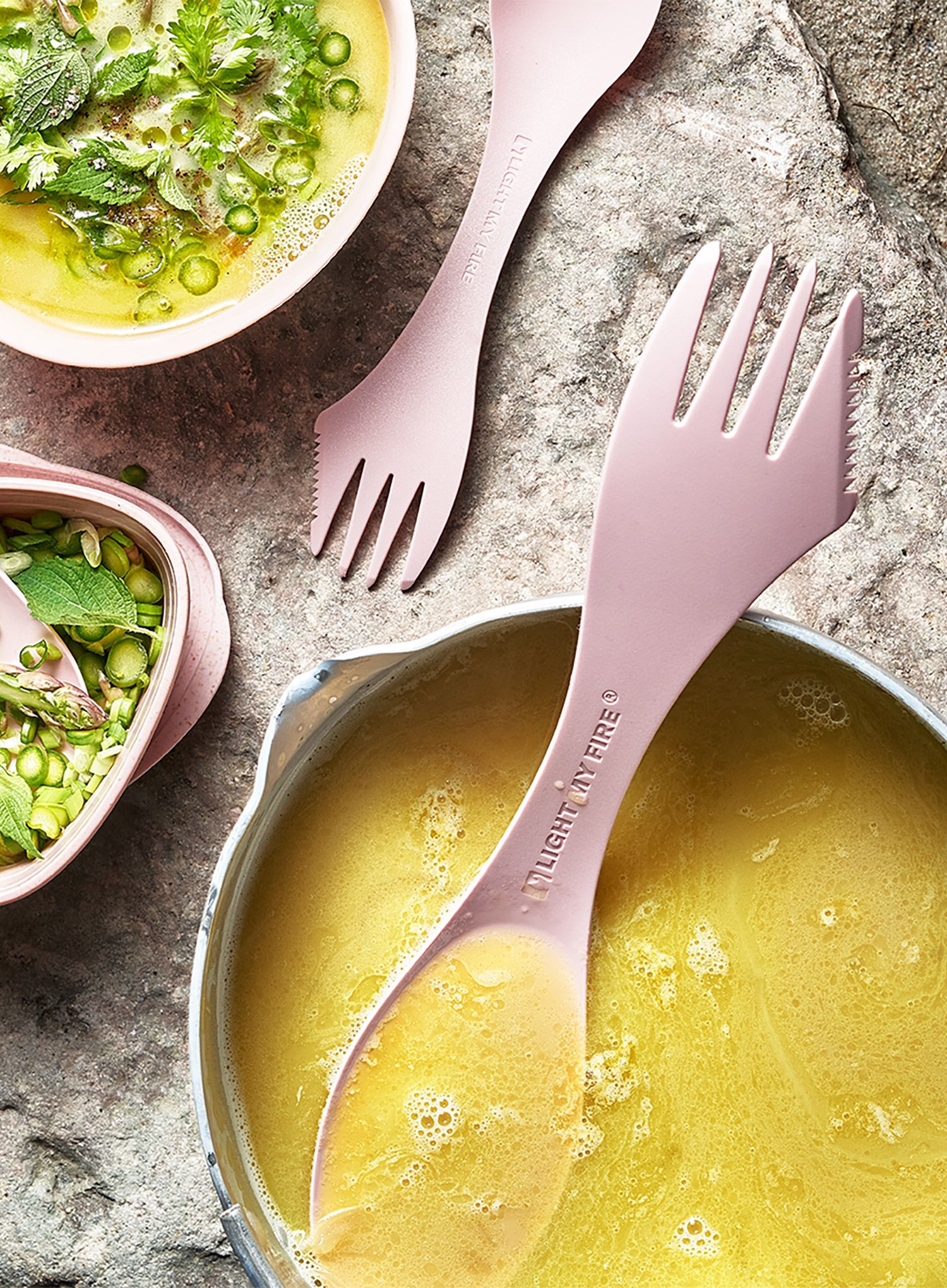 Ложка-виделка Light My Fire Spork L BIO - dustypink bulk