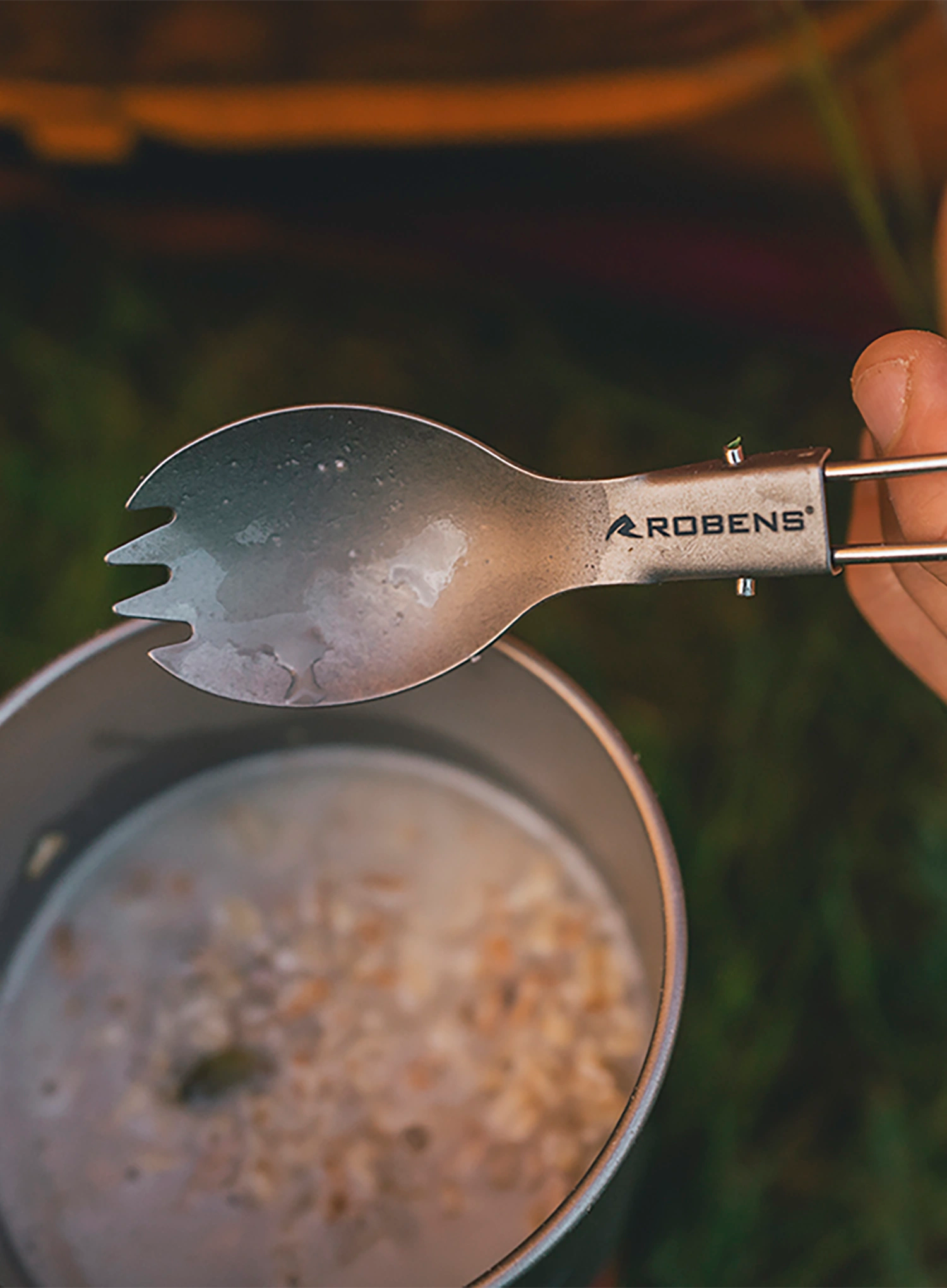 Ложка-виделка Robens Titanium Folding Spork UL - silver