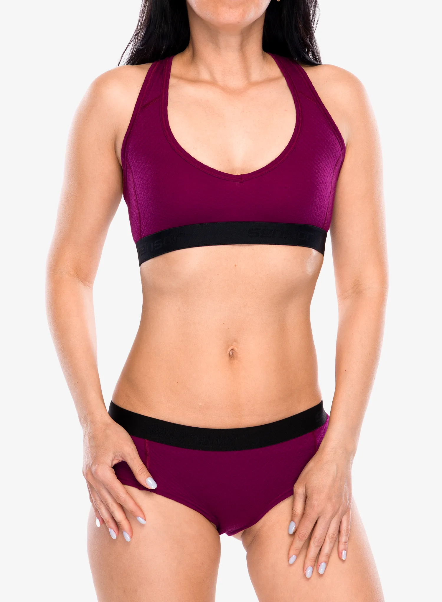 Бюстгальтер спортивний Sensor Merino DF Bra - lilla