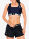 Топ спортивний Under Armour HeatGear Authentics Mid Branded Bra - midnight navy/white