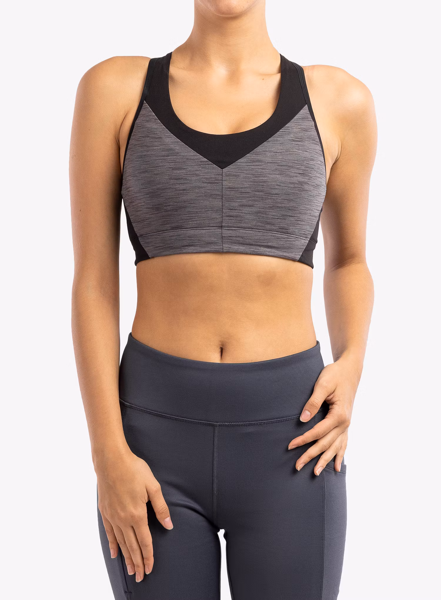 Бюстгальтер спортивний Patagonia Wild Trails Sports Bra - space dye/narwhal grey