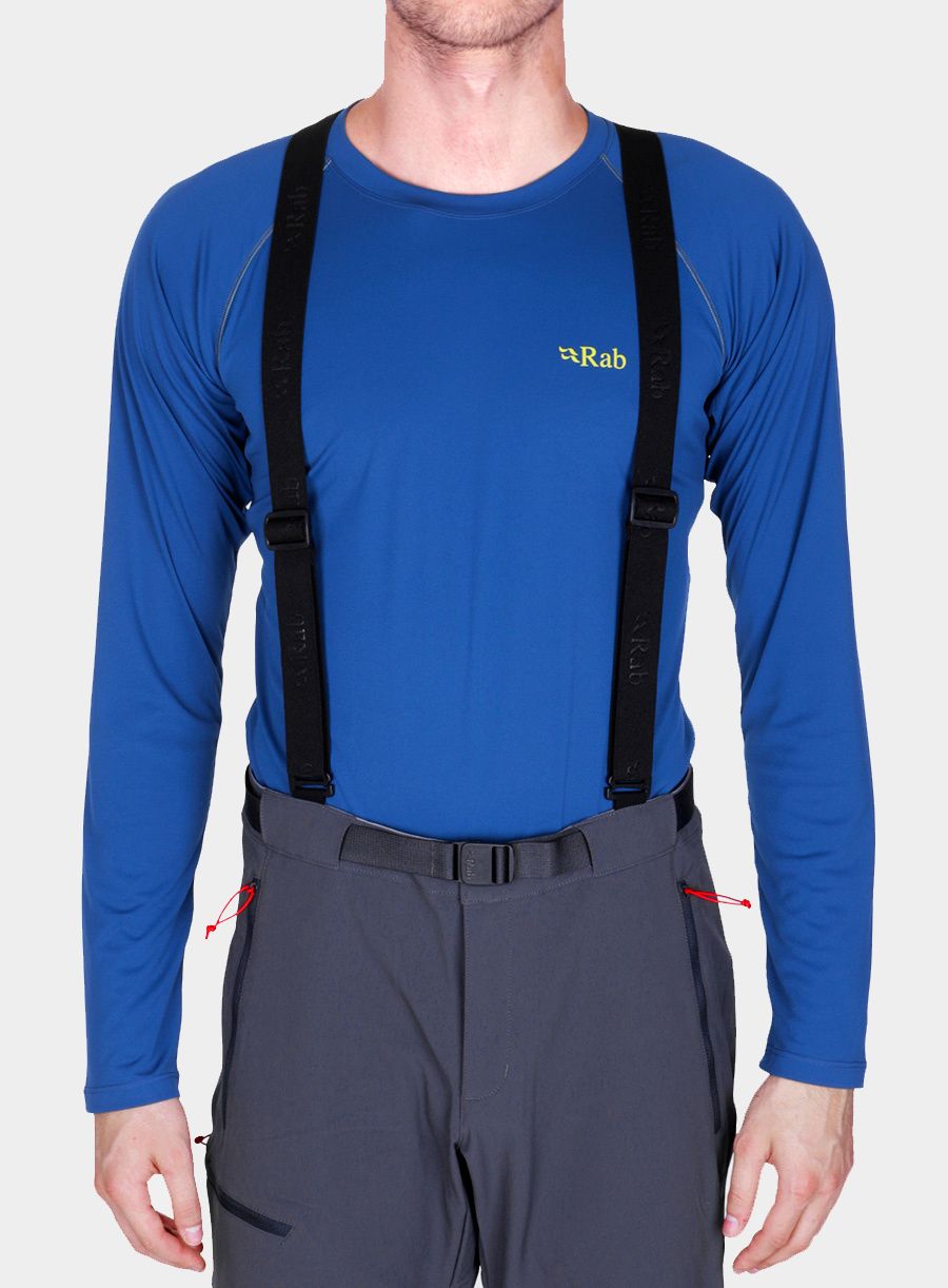 Підтяжки Rab Braces - black