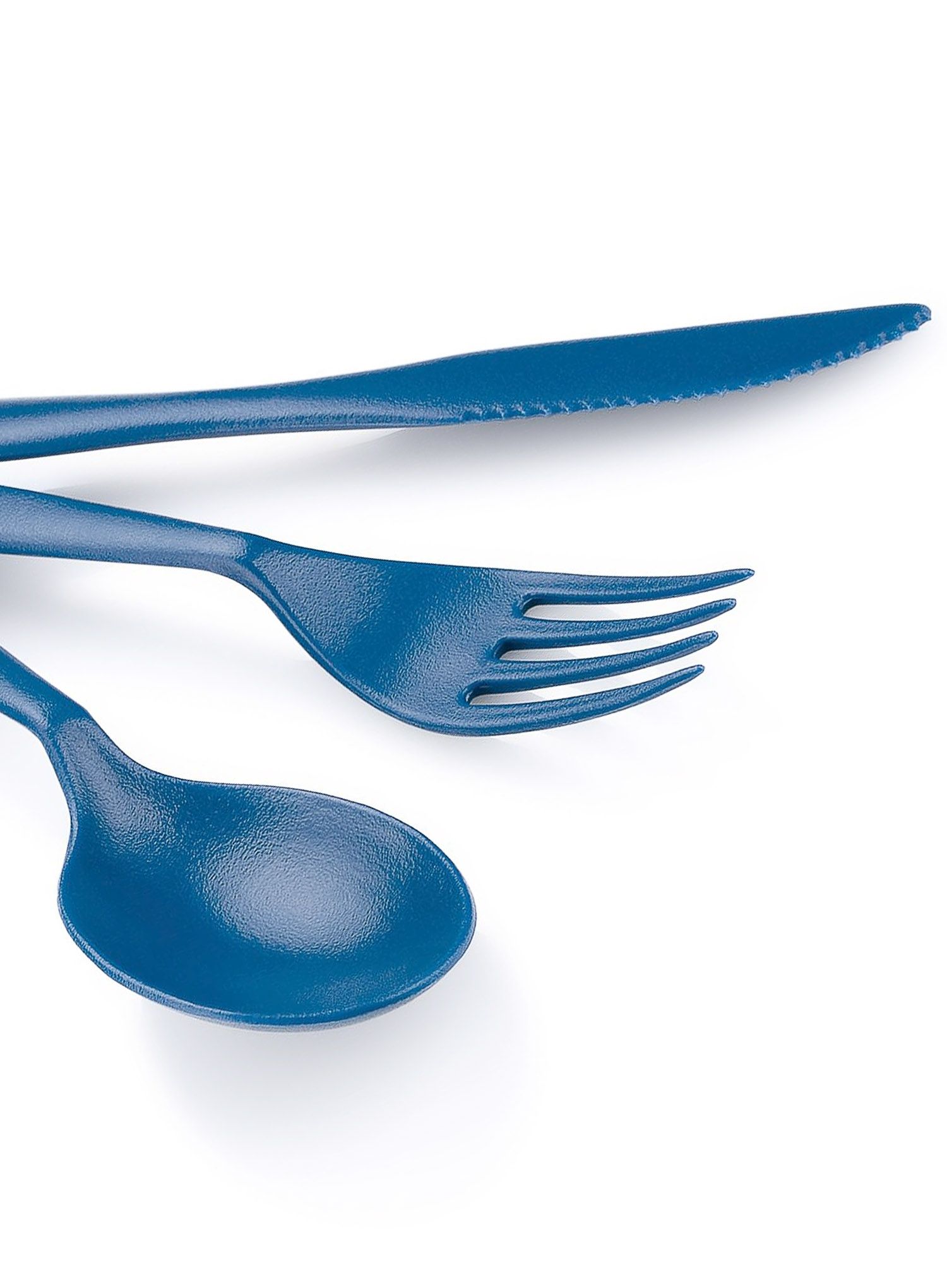 Столові прибори туристичні GSI Outdoors Tekk Cutlery Set - blue