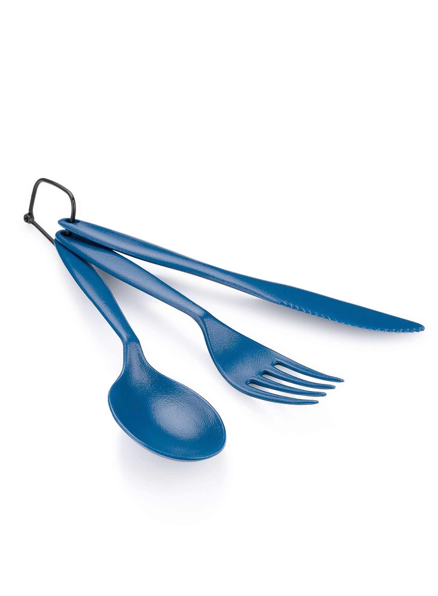 Столові прибори туристичні GSI Outdoors Tekk Cutlery Set - blue