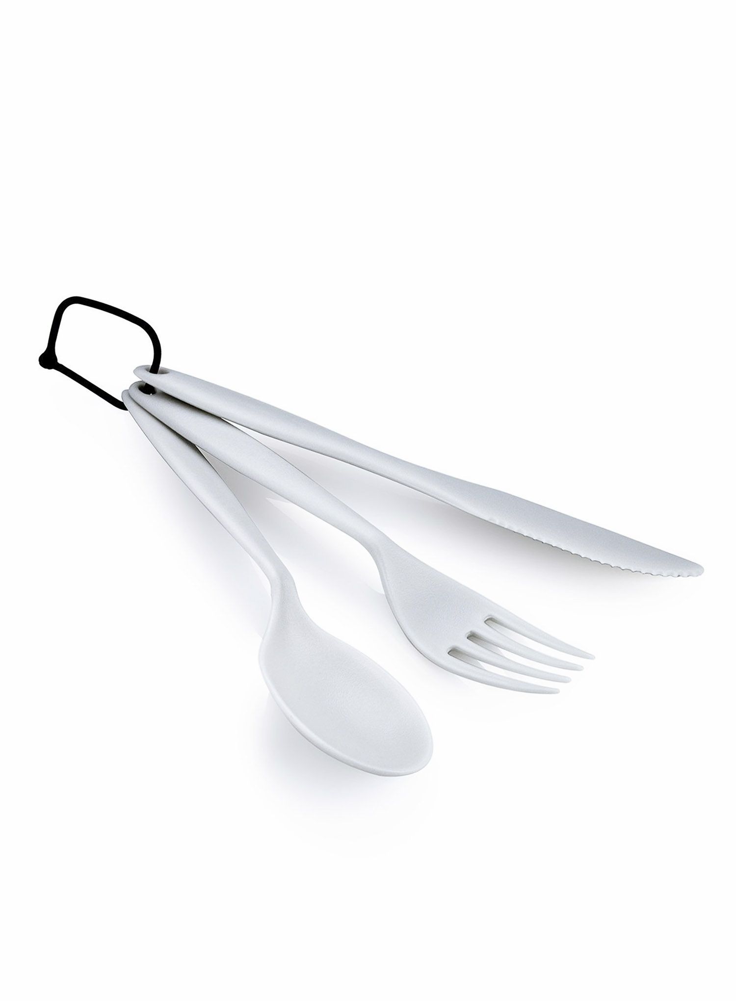 Столові прибори туристичні GSI Outdoors Tekk Cutlery Set - gray