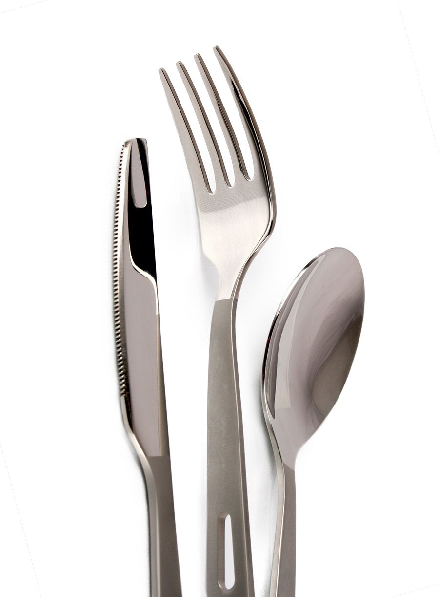 Столові прибори туристичні Lifeventure Basic Cutlery Set