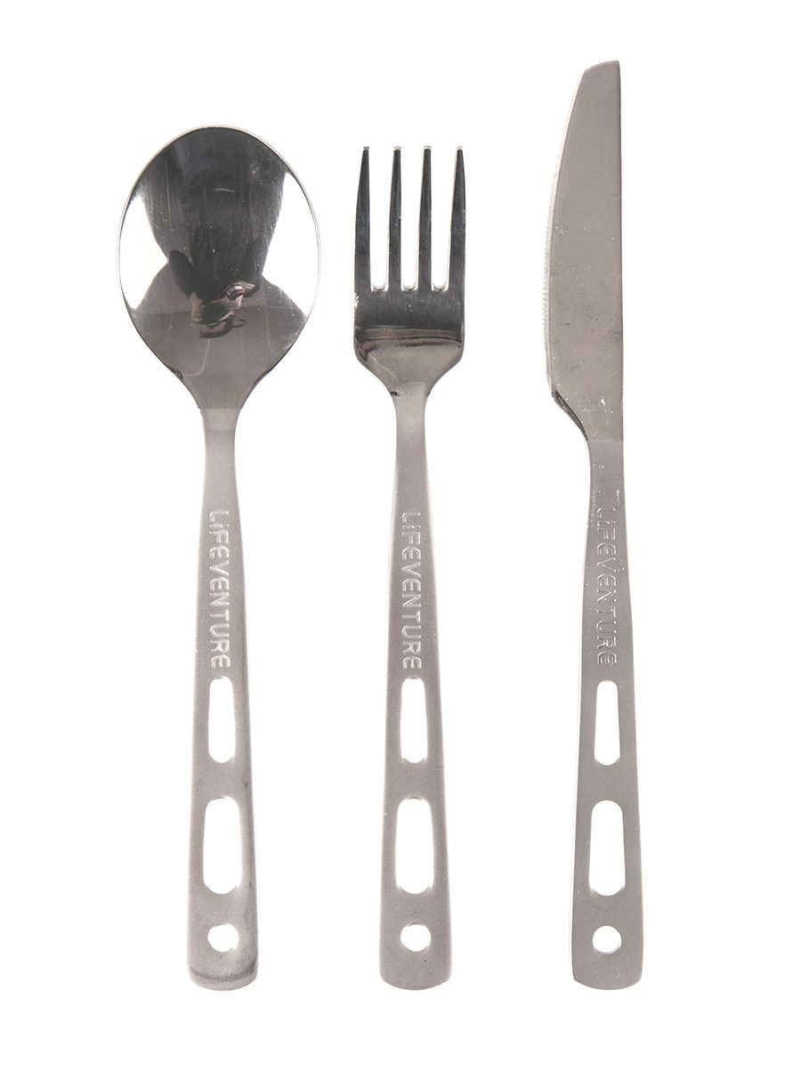 Столові прибори туристичні Lifeventure Basic Cutlery Set
