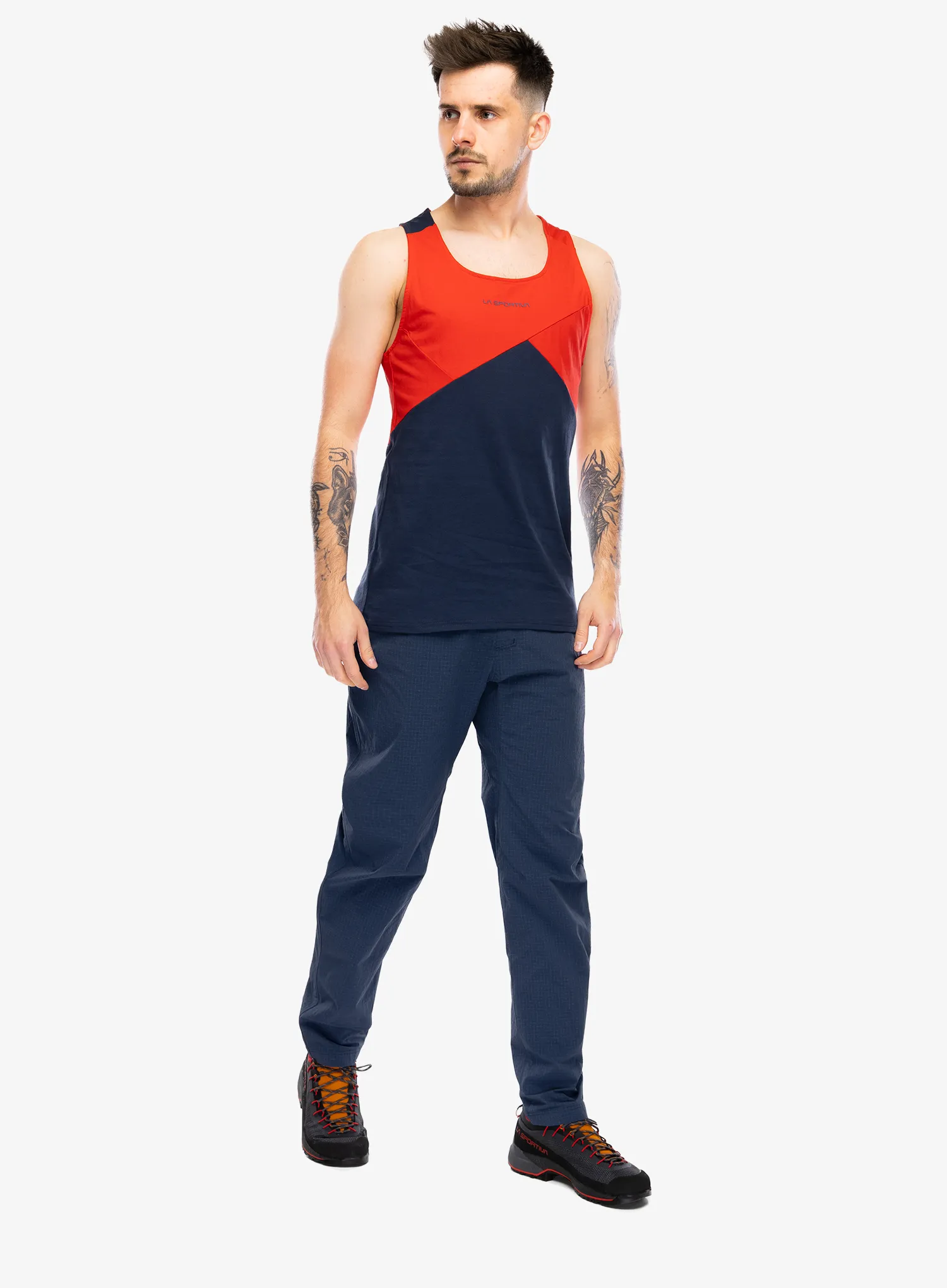 Чоловічий топ La Sportiva Dude Tank - night sky/mountain red