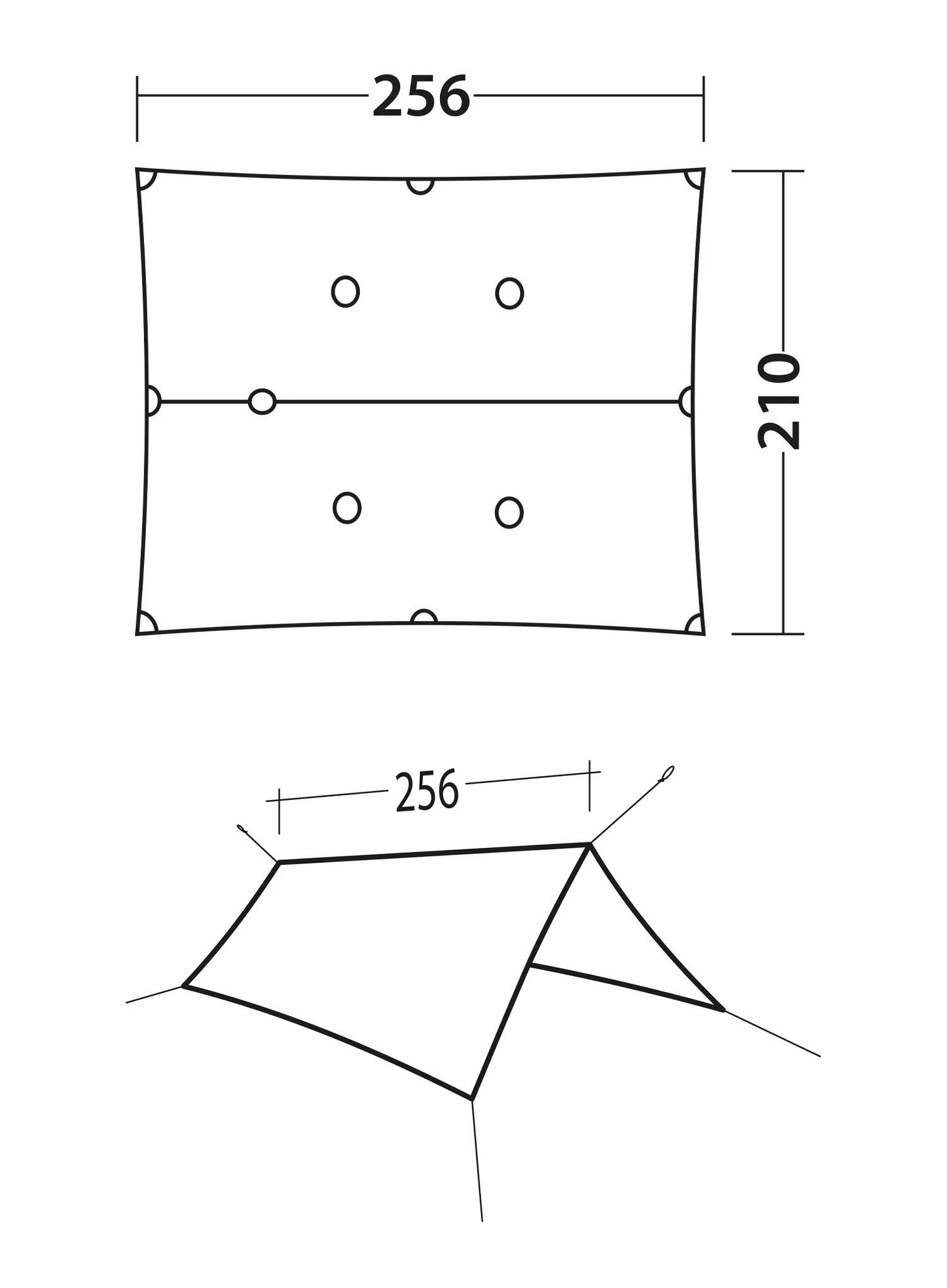 Тент Robens Vestis 2.50 x 2.30 Solo tarp UL - orange