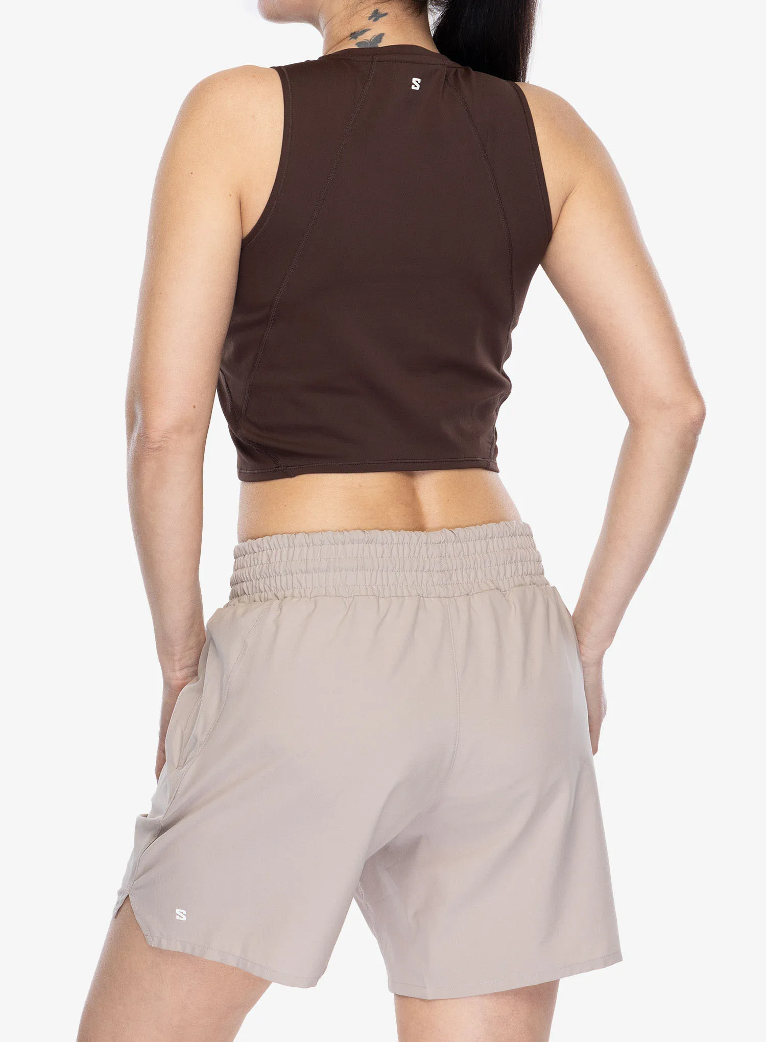 Топ жіночий Salomon Shakeout BliSS Tanklette - coffee