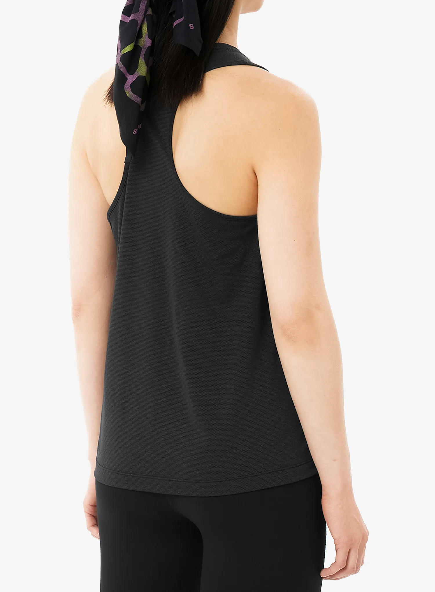 Топ жіночий Salomon Shkout Core Tank GFX - deep black
