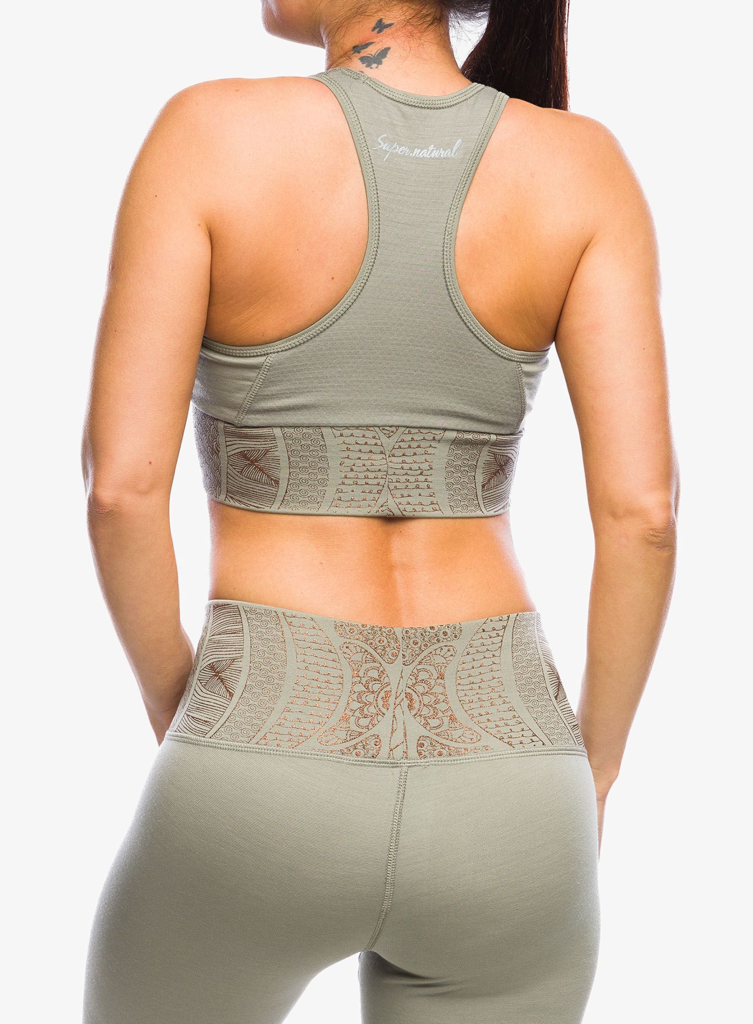Топ жіночий Super.natural Arabesque Lf Top - dried sage/copper