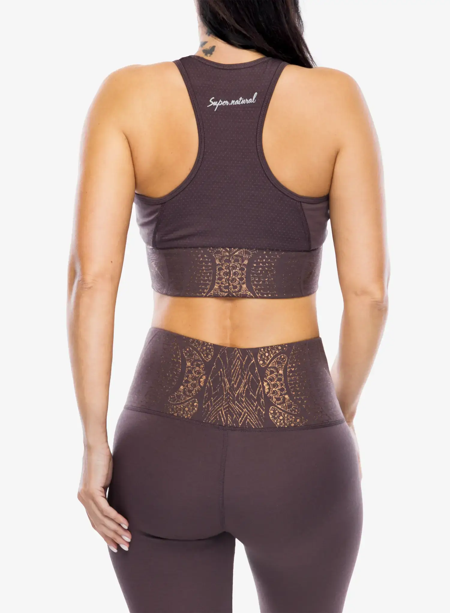 Топ жіночий Super.natural Arabesque Lf Top - raisin/copper