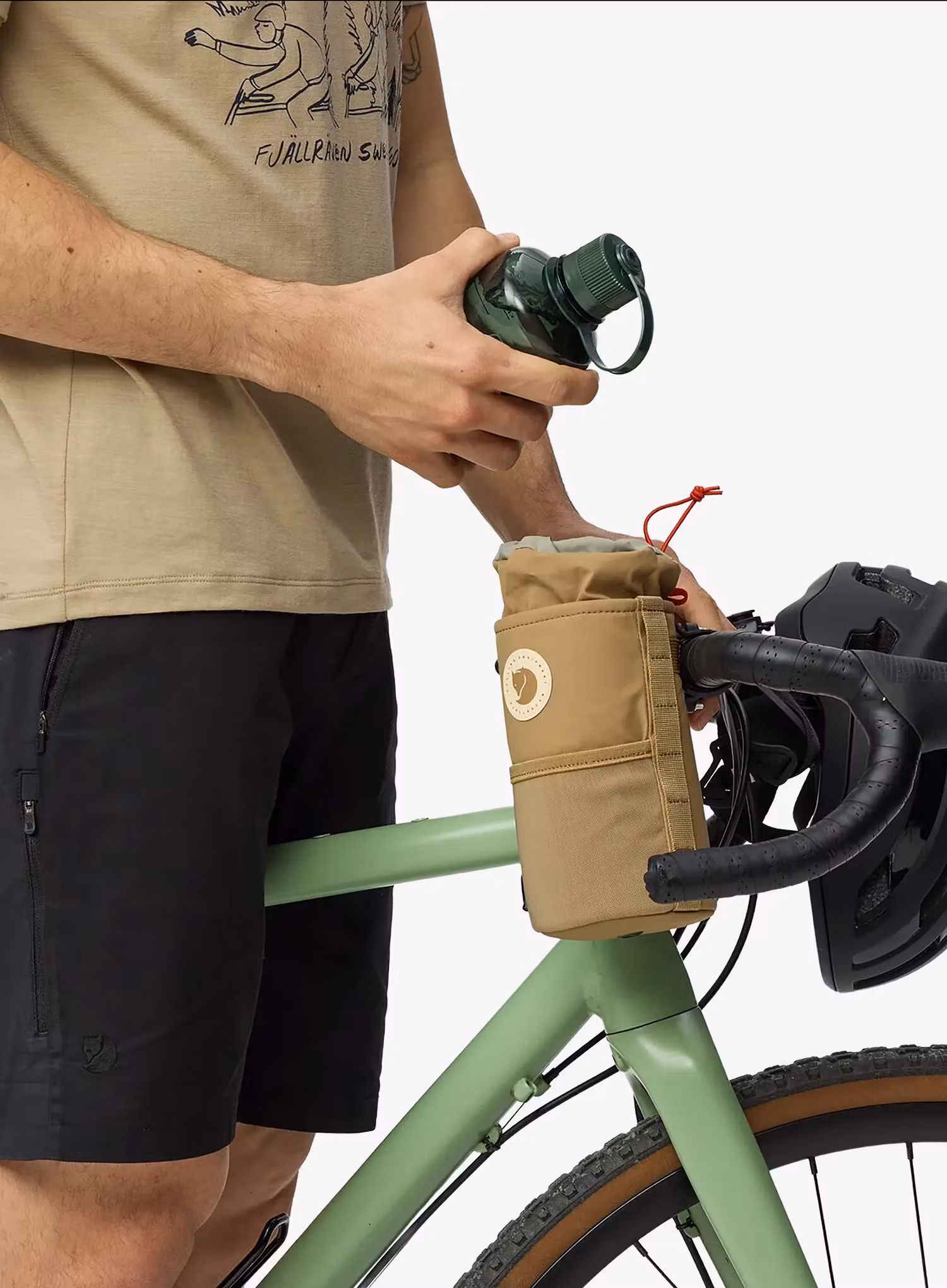 Сумка на кермо Fjallraven Hoja Snack Bag Large - clay