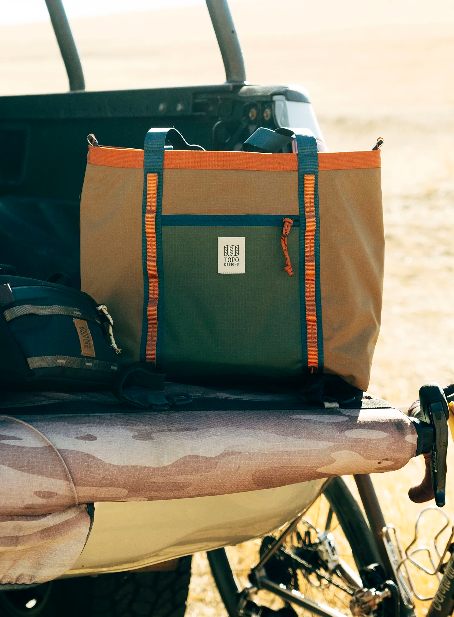 Сумка на кермо Topo Designs Bike Bag - woodland/terracotta